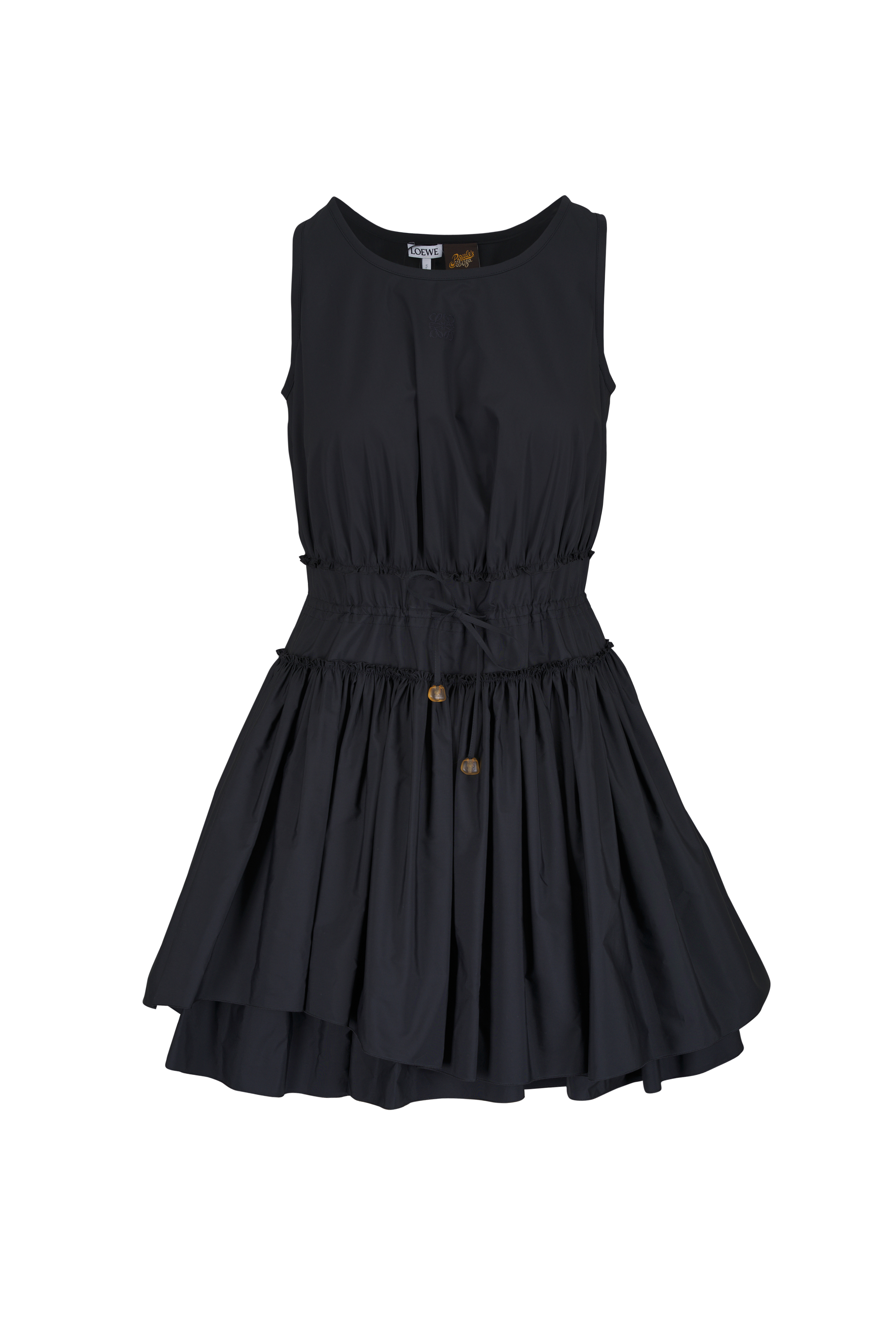 Giambattista Valli - Black Micro Lilies Sleeveless Midi Dress
