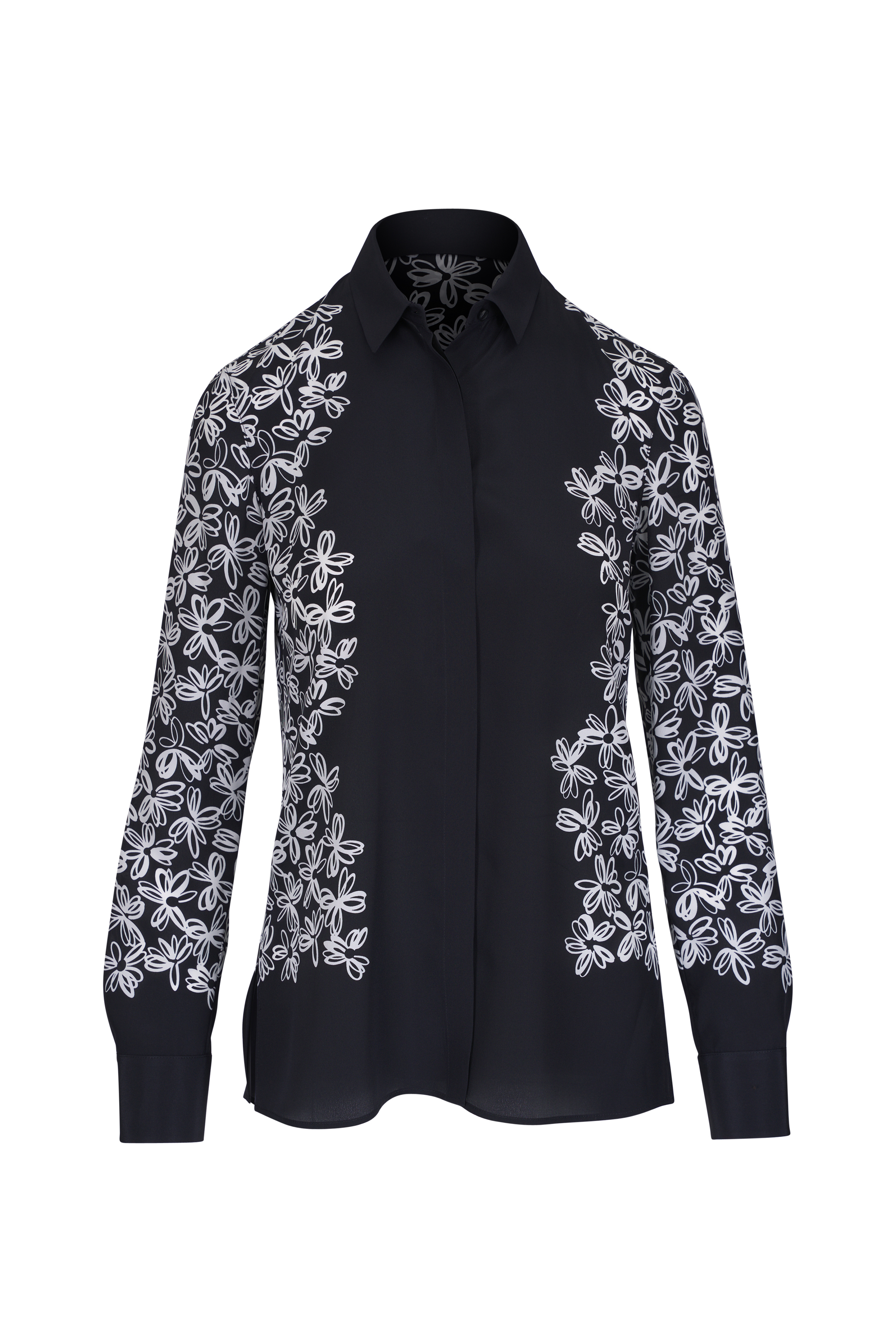 Akris Punto - Sea Clipper Cotton Satin Blouse | Mitchell Stores
