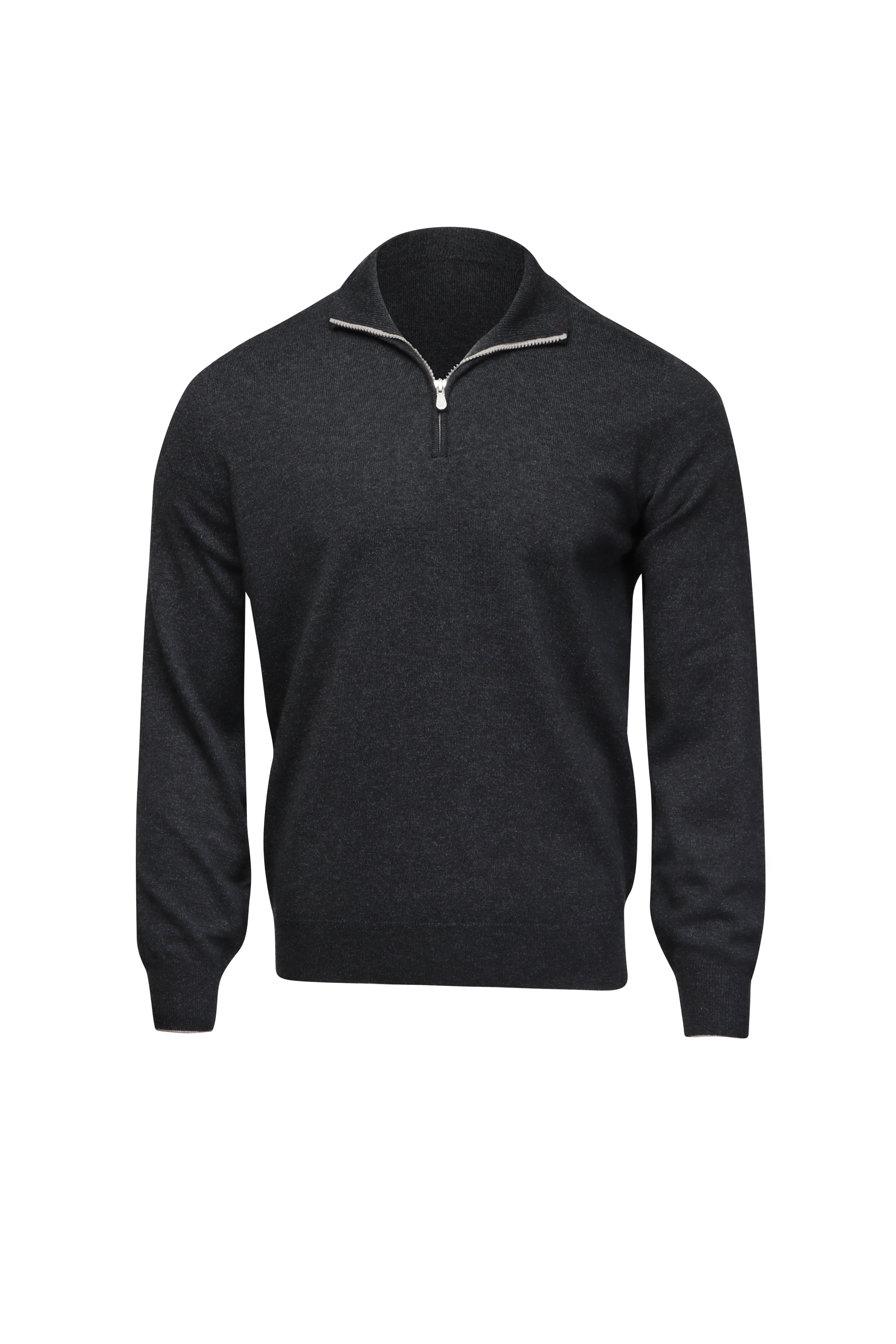 Brunello Cucinelli - Black Cashmere Full Zip Sweater