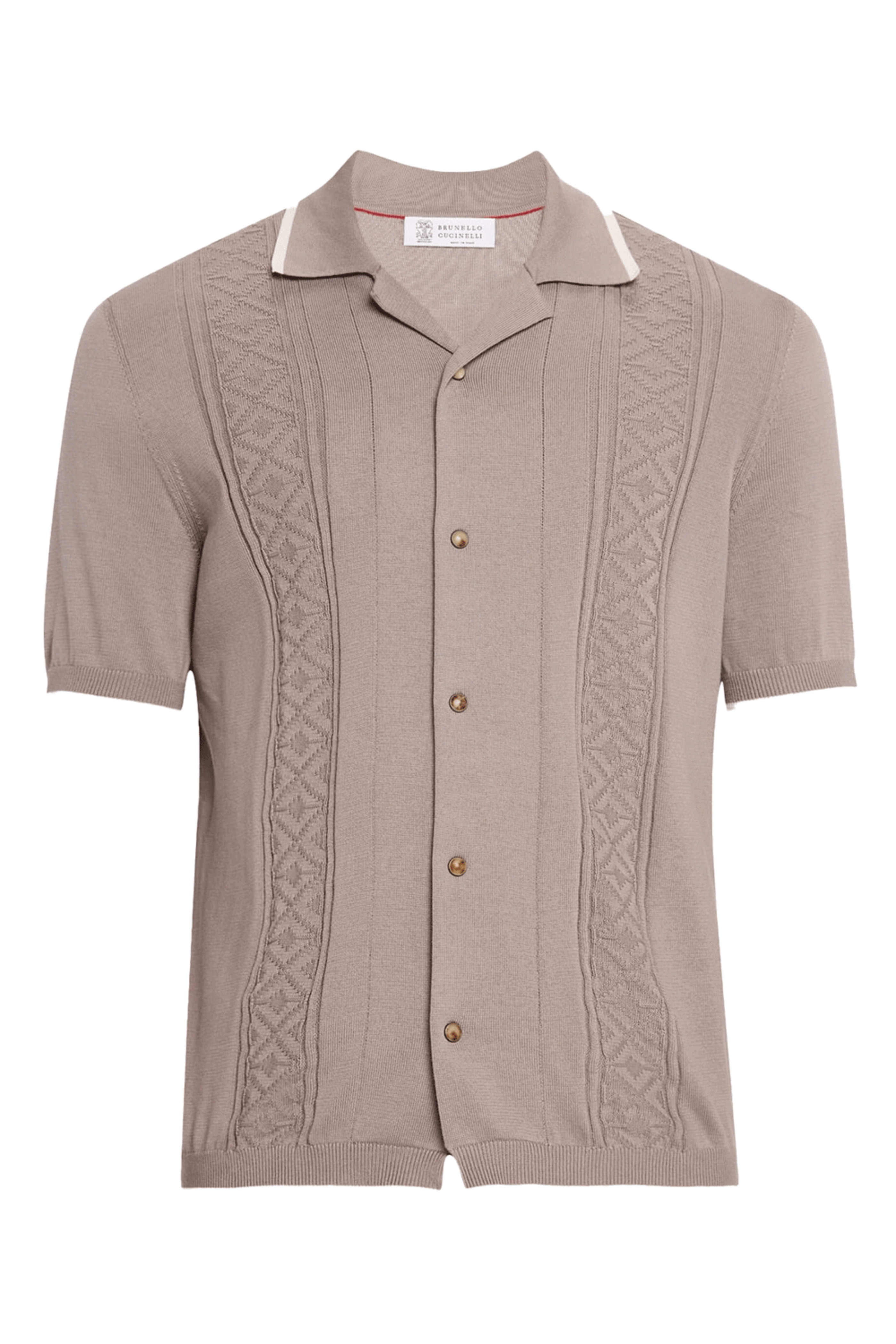 Brunello Cucinelli - Bark Knit Polo | Mitchell Stores