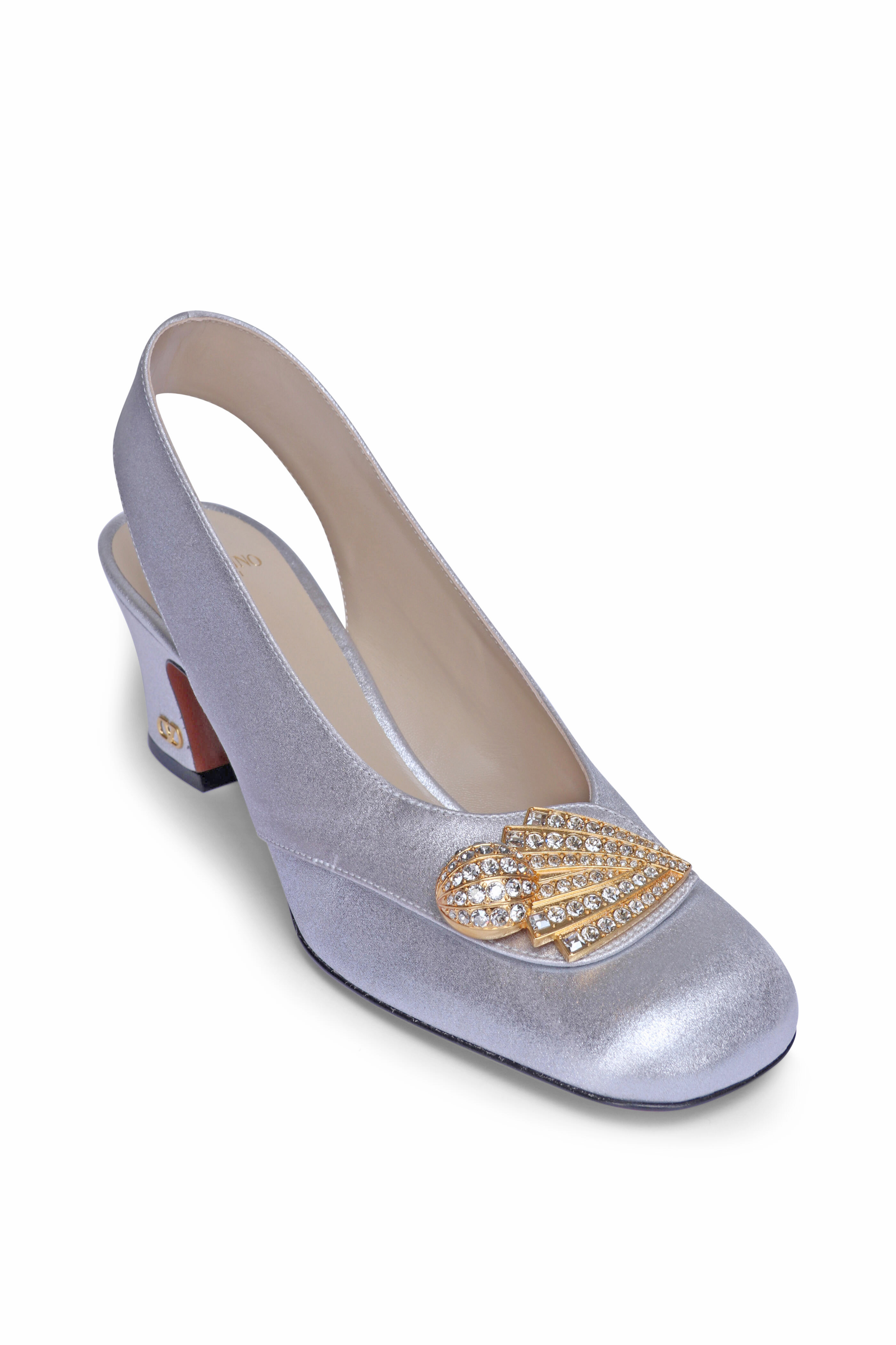 Brunello Cucinelli - Ice Leather Monili Slingback Pump, 60mm