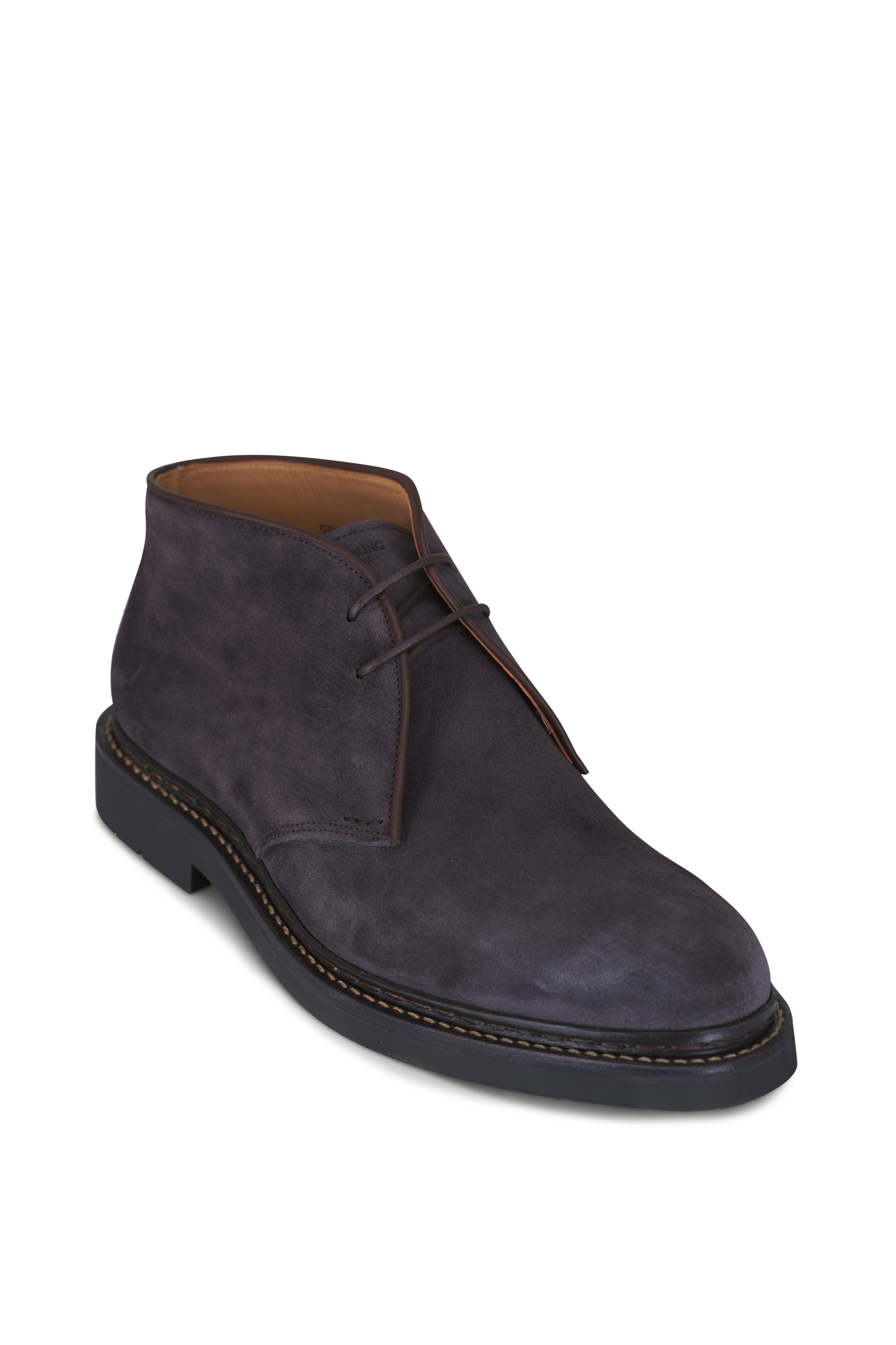 Tod\'s Dark Red Suede Chukka Boots Tods Red Suede Drivers size 7.5 - Consigned Designs main image 4