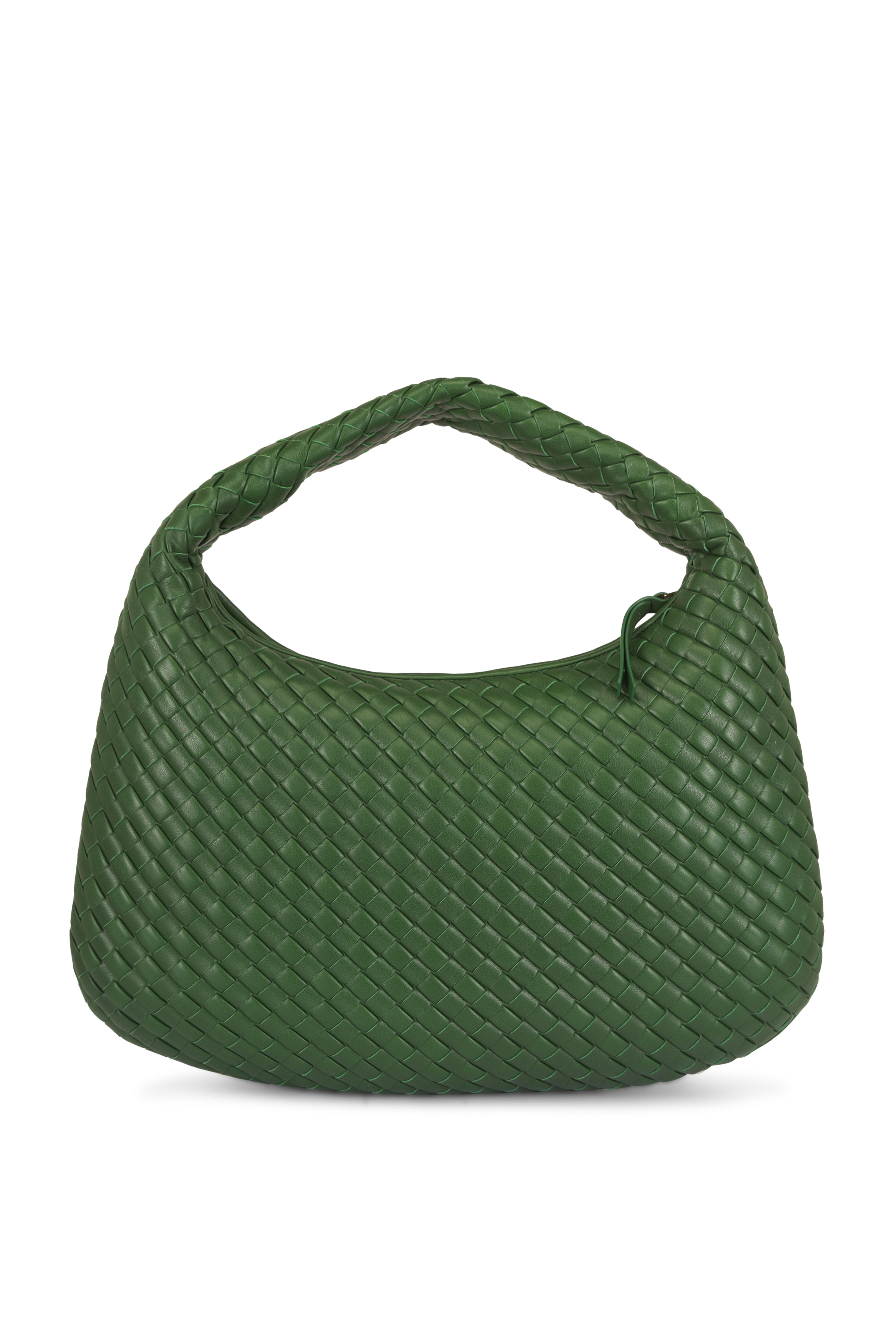 Bottega Veneta - Jodie Tangerine Woven Leather Mini Hobo