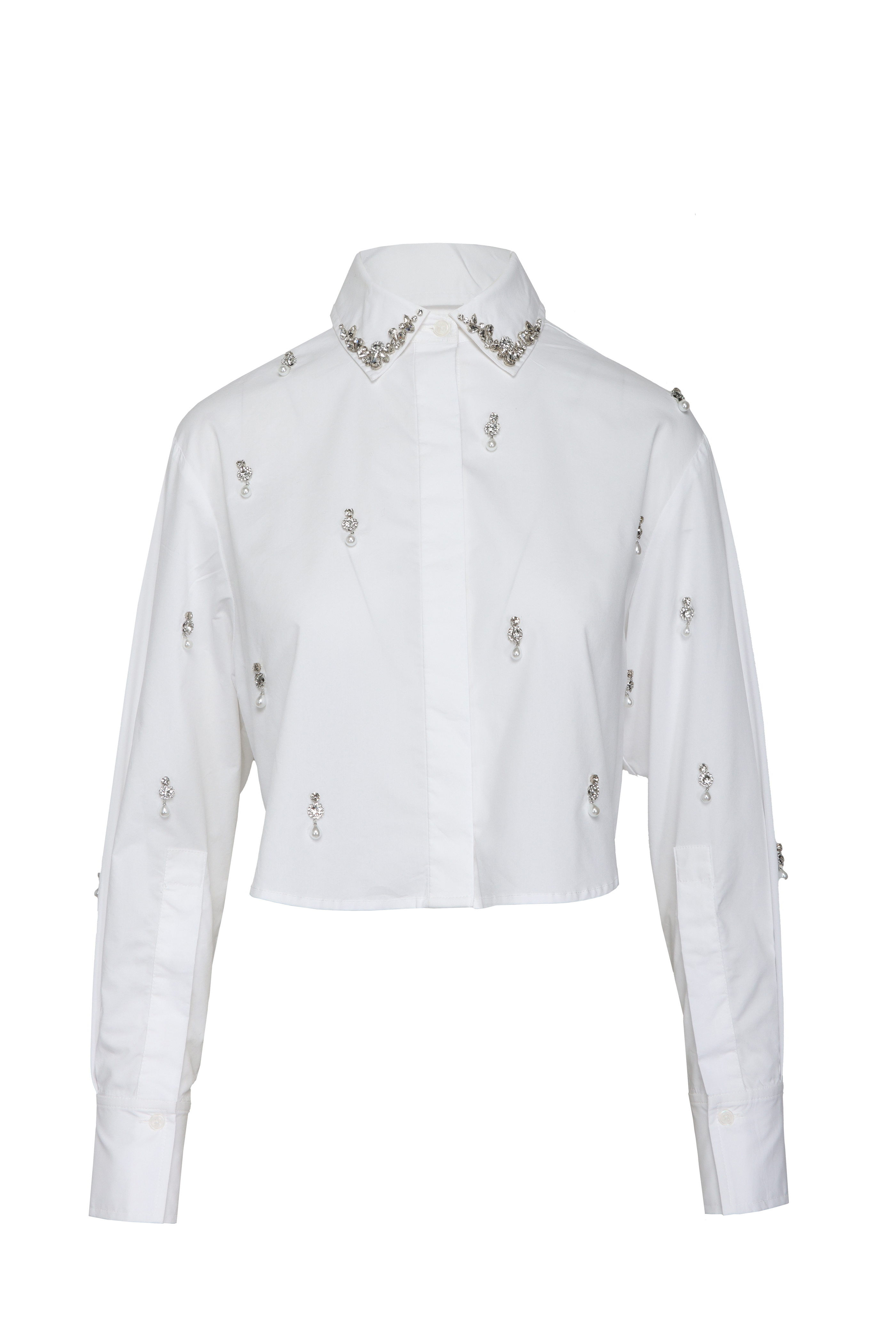 3.1 フィリップリム EMBELLISHED LS SATIN BLOUSE 3.1 フィリップリム EMBELLISHED LS SATIN BLOUSE 【公式通販】