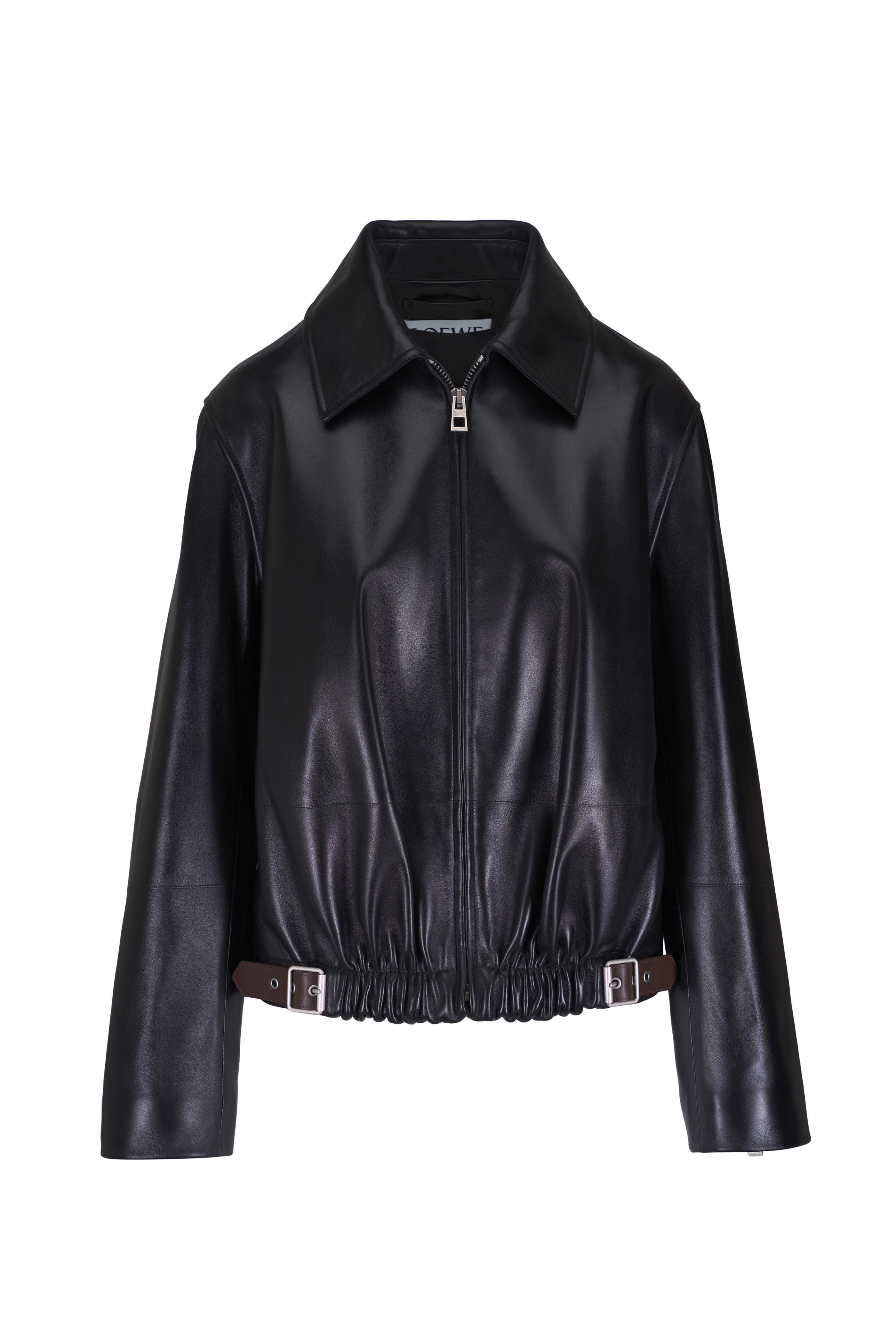 Khaite - Lyle Black Leather Studded Jacket | Mitchell Stores