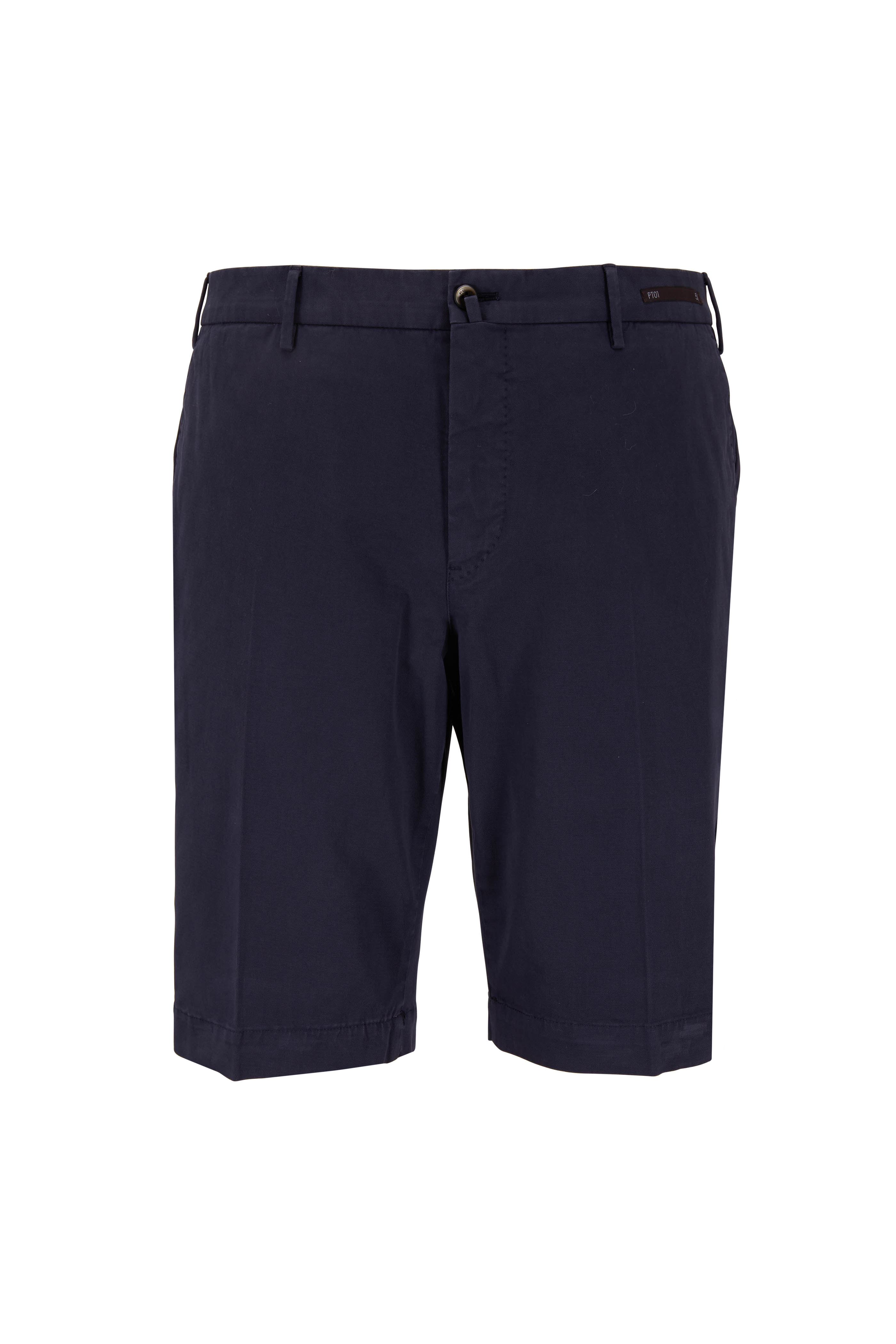 Brunello Cucinelli Navy Bermuda Shorts | Mitchell Stores