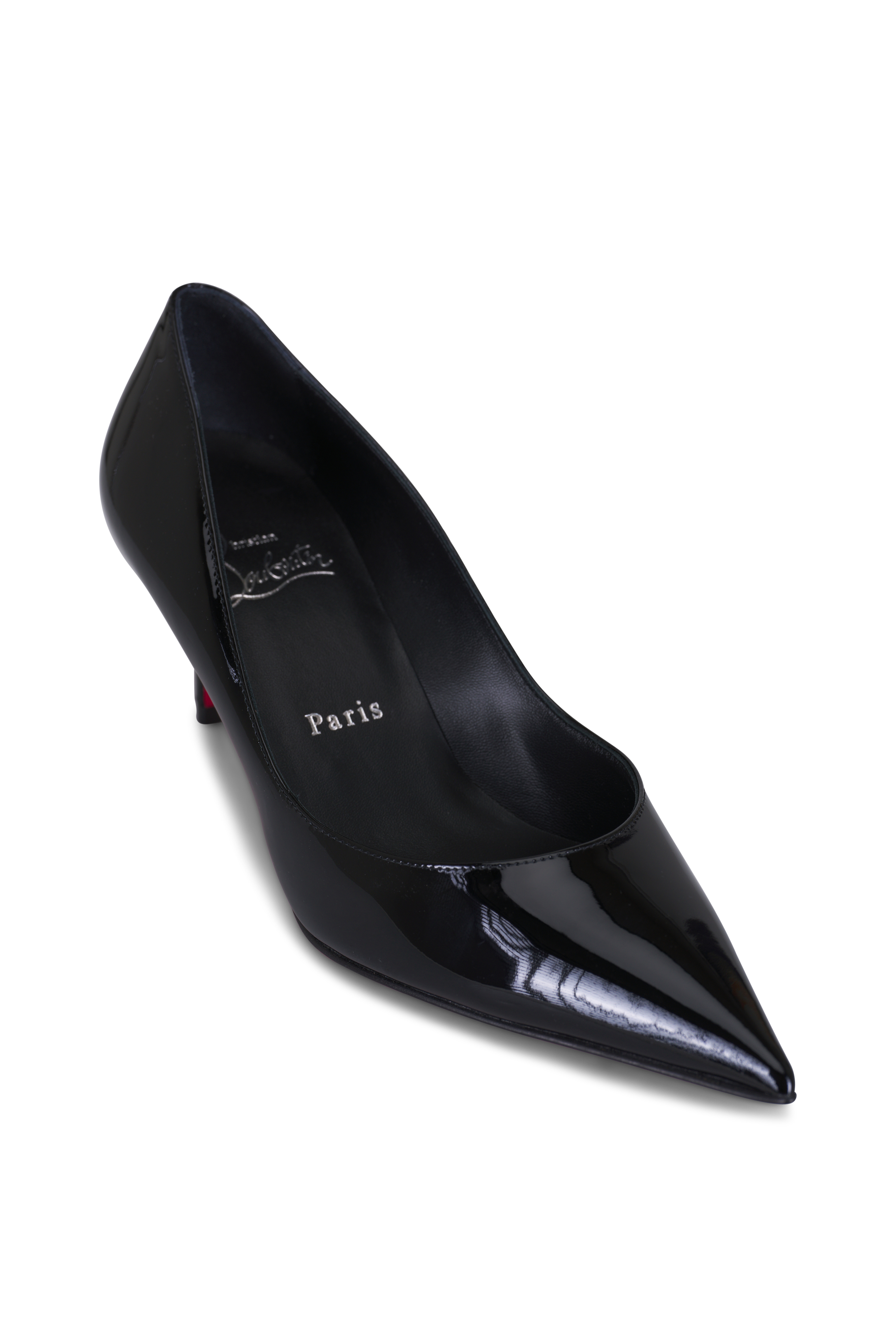 Christian Louboutin - Tanja Black Suede Wedge, 85mm
