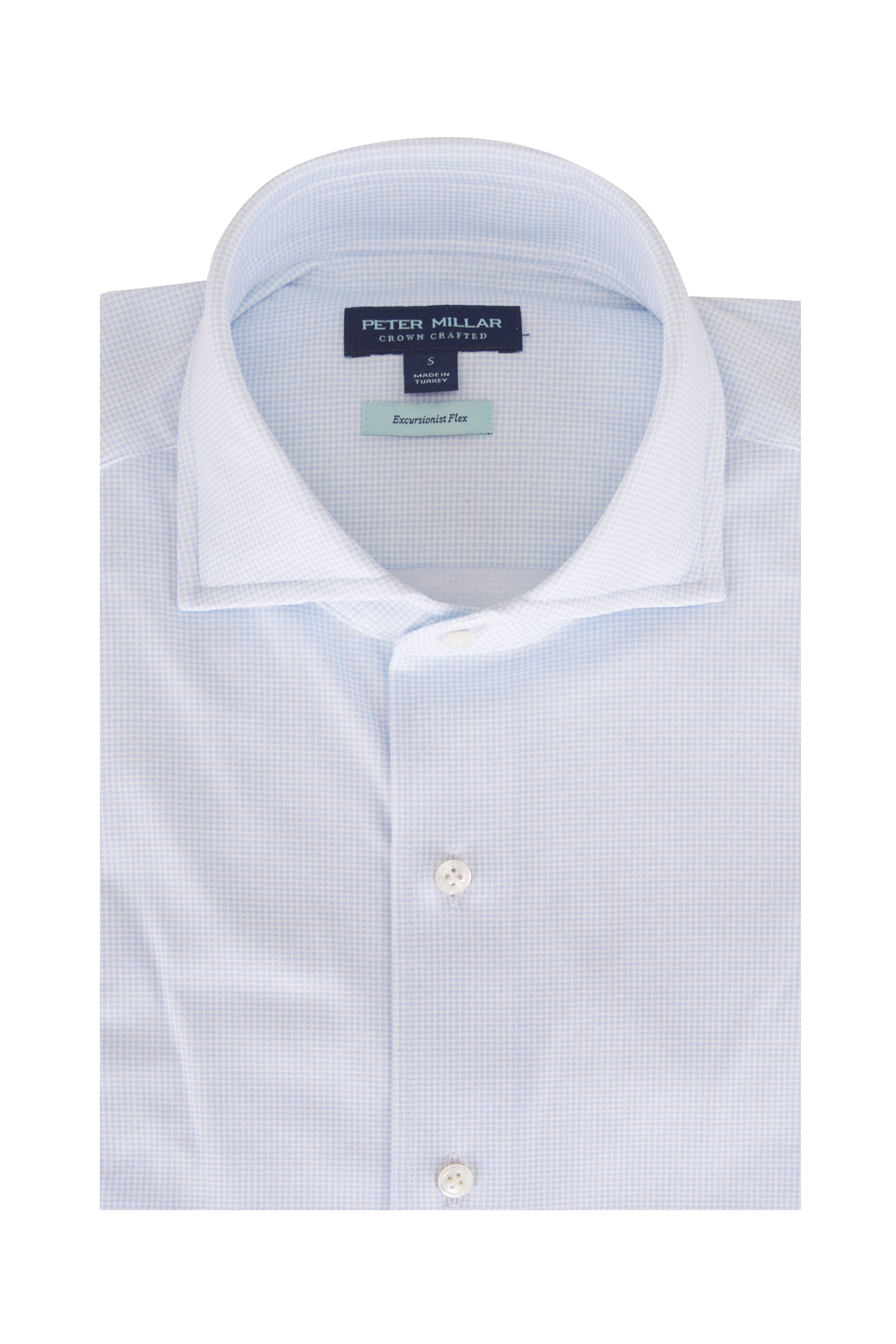 Peter Millar - White Excursionist Flex Print Sport Shirt