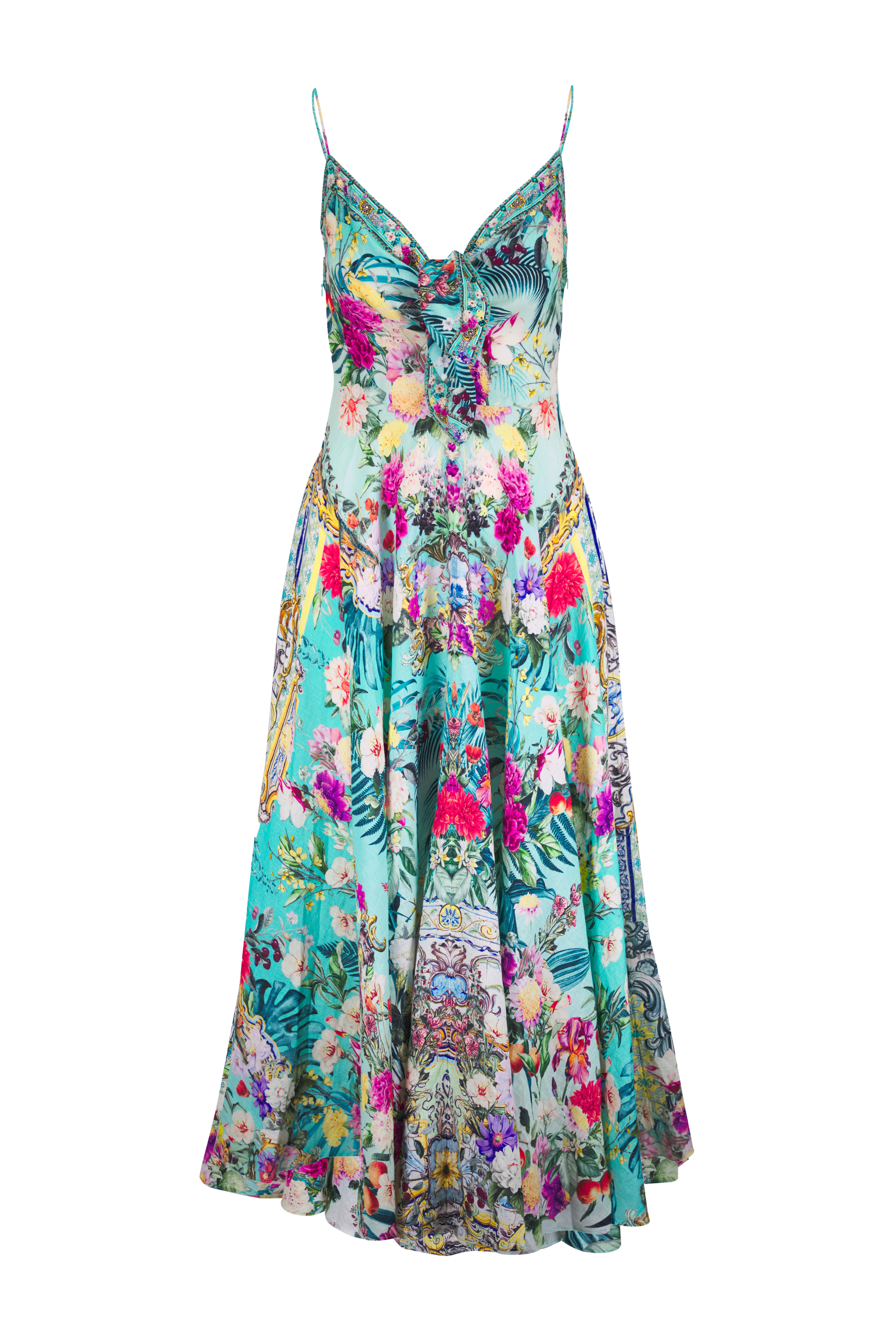 Camilla - Lace Splice Dynasty Daze One-Shoulder Dress