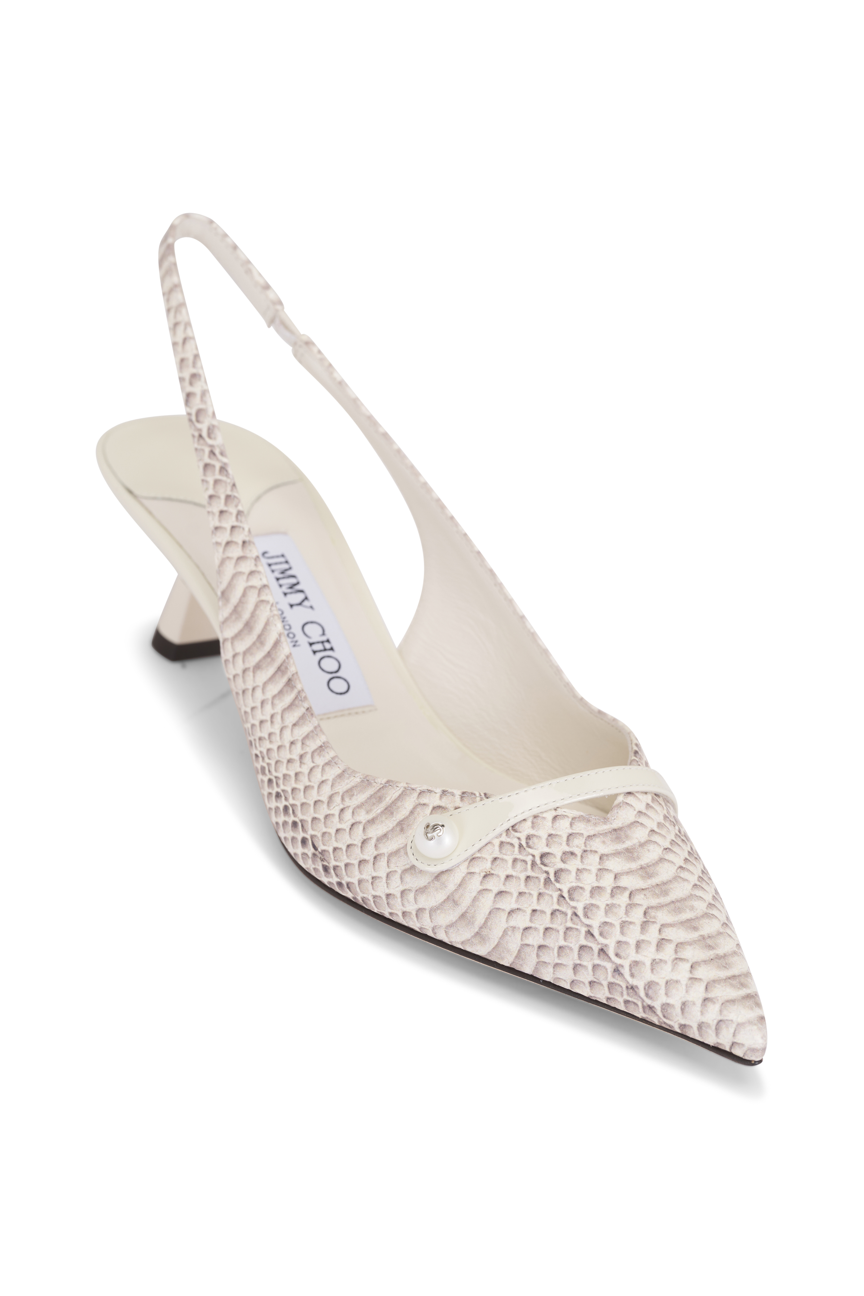 サンダル・ミュール Jimmy Choo Pixie Patent Leather Slingbacks Pixie 80 patent leather slingback pumps in black - Jimmy