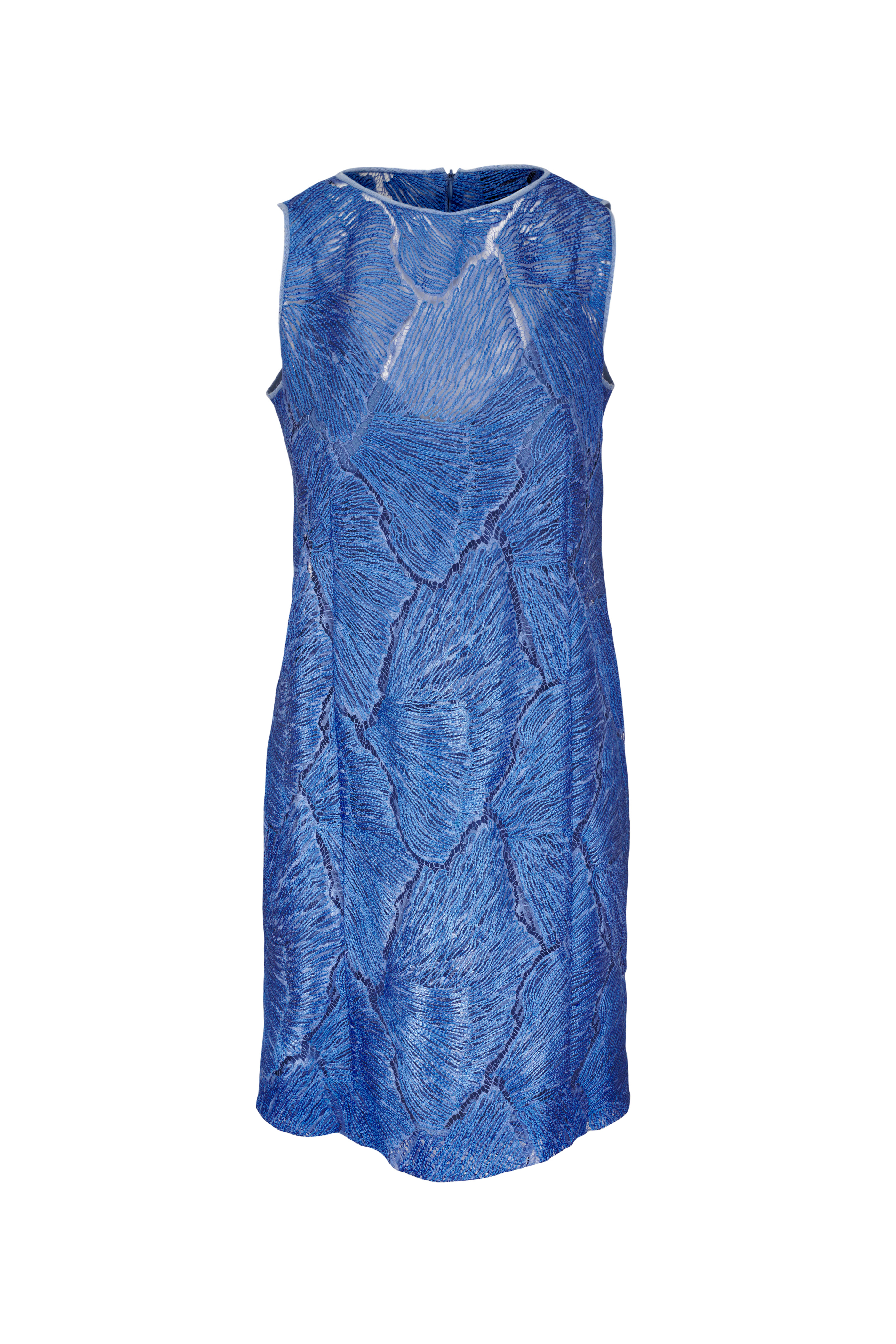 Kiton - Blue & Copper Silk Cocktail Dress | Mitchell Stores