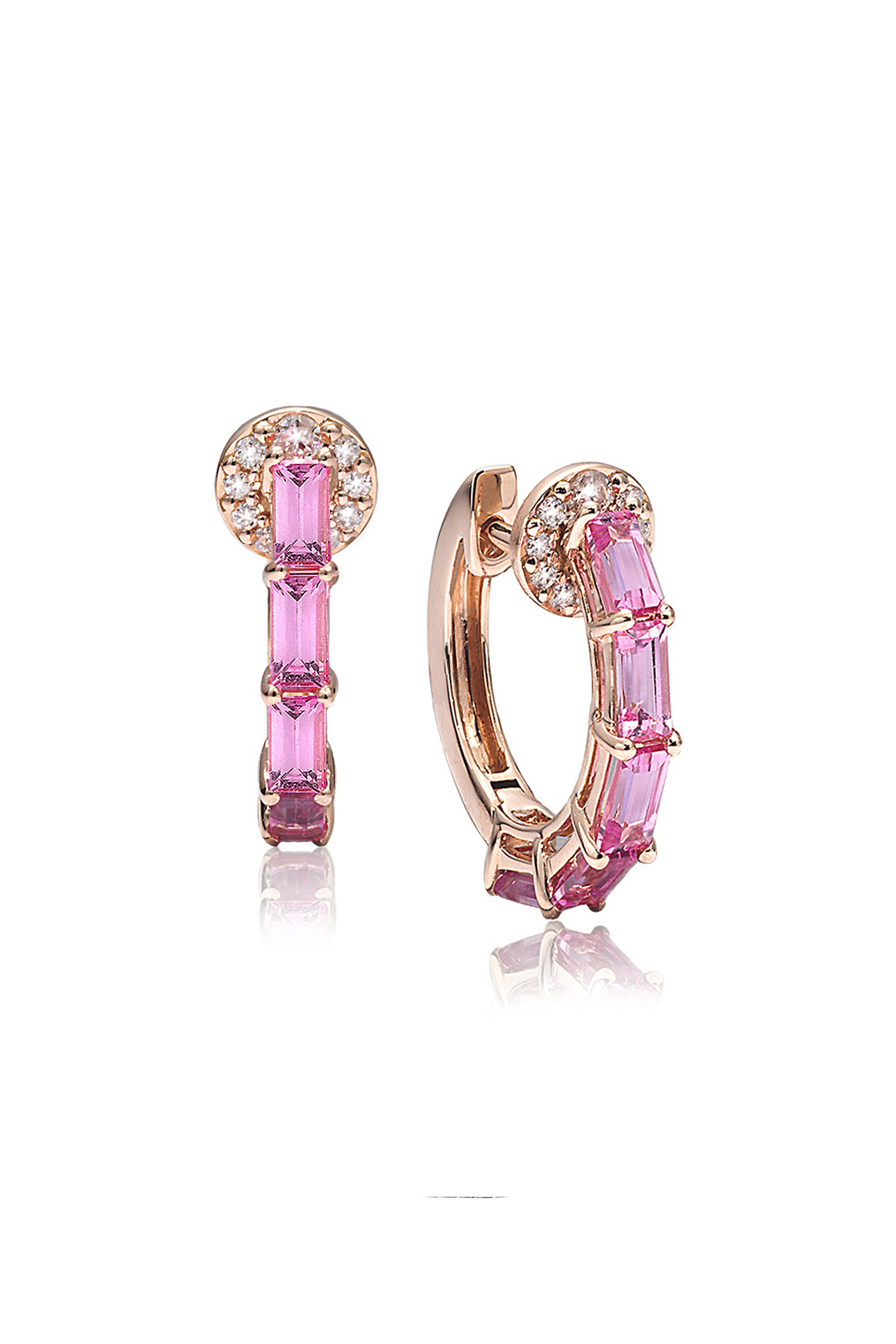 ameshio Silver and Amethyst Cool Color Earrings | TOUS