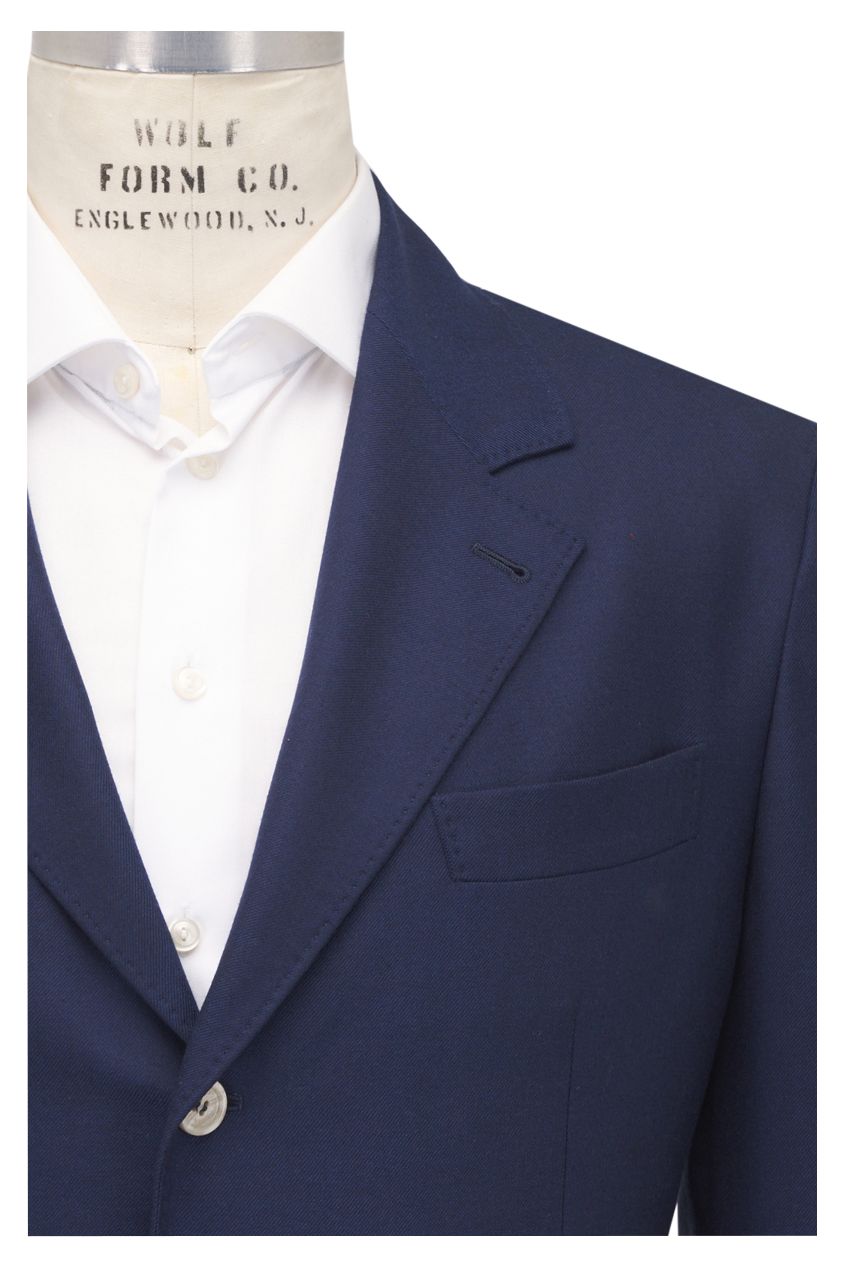 BRUNELLO CUCINELLI ネイビー ダブルブレストジャケット Brunello Cucinelli - Navy Double Breasted Sportcoat