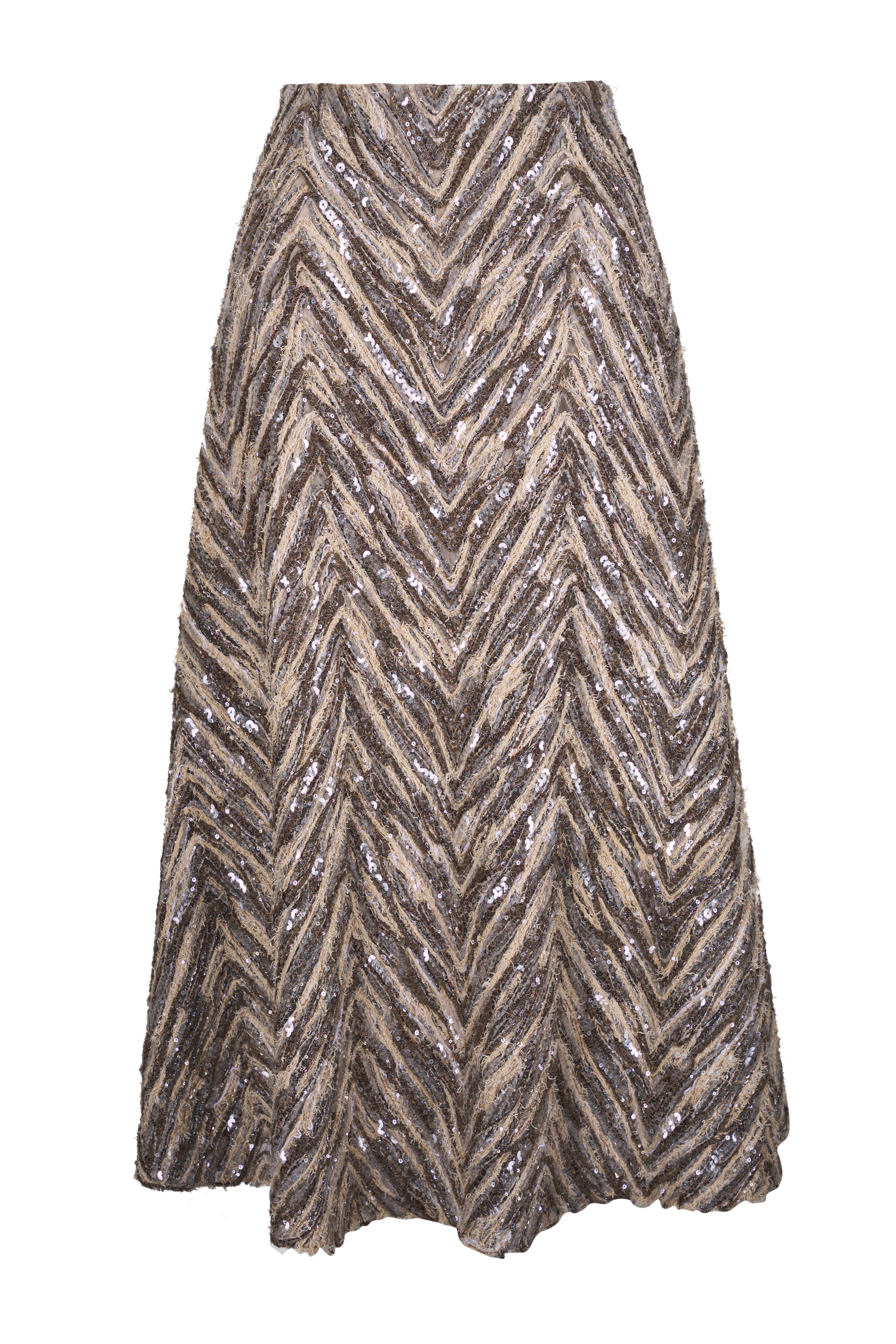 Brunello Cucinelli - White Slit Maxi Skirt | Mitchell Stores