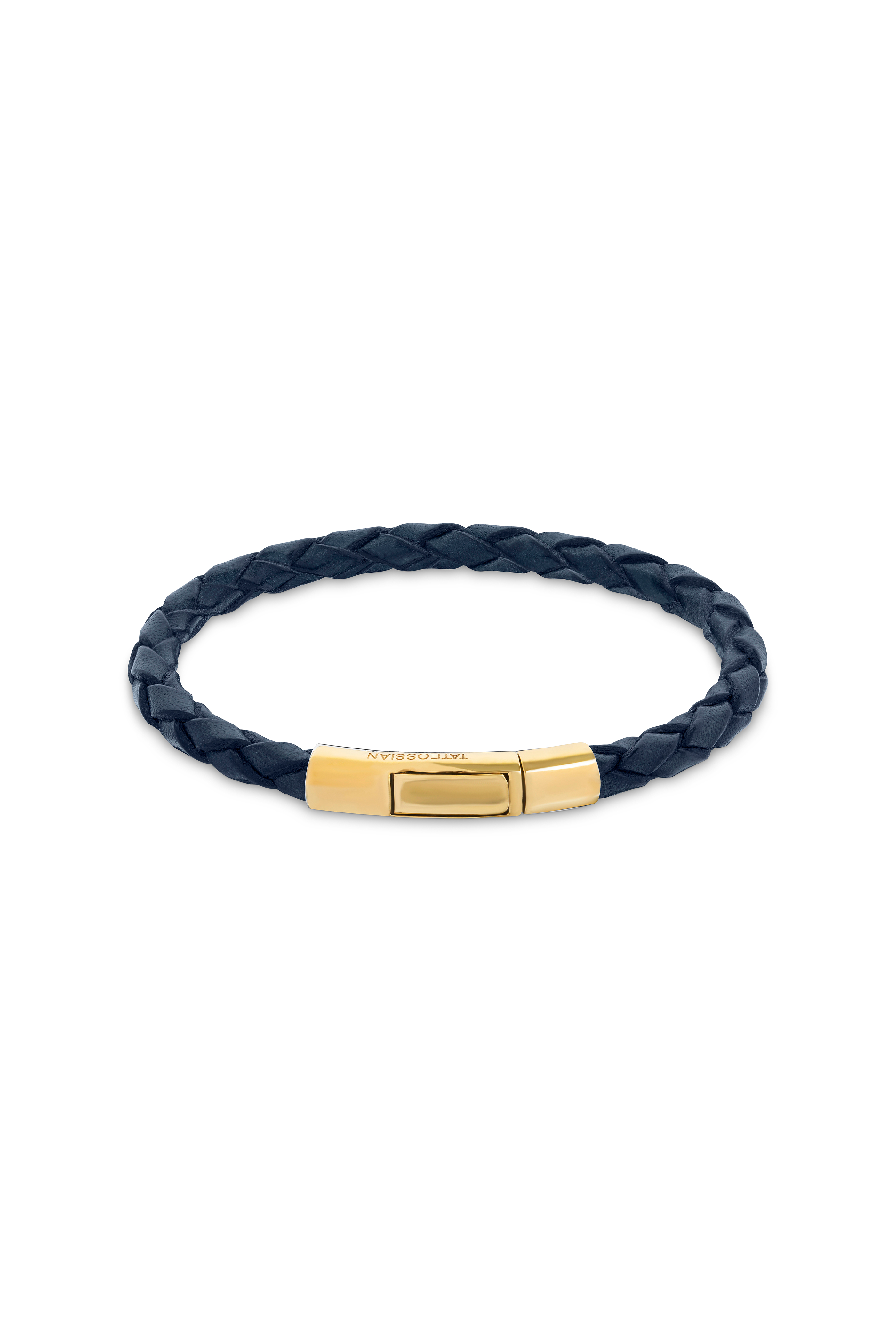 Tateossian - Brown Braided Leather Bracelet | Mitchell Stores