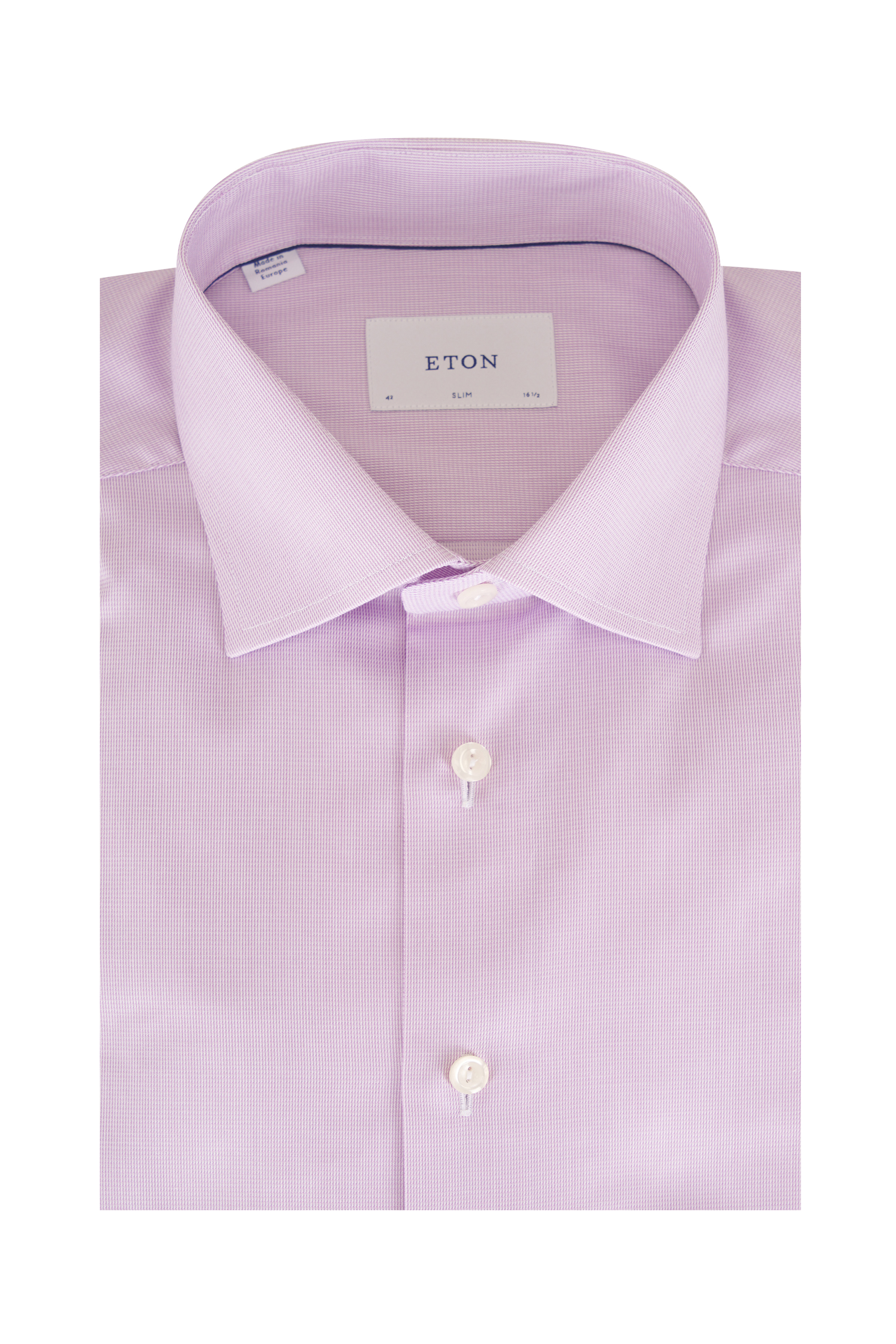 Eton - Blue Striped Contemporary Fit Dress Shirt