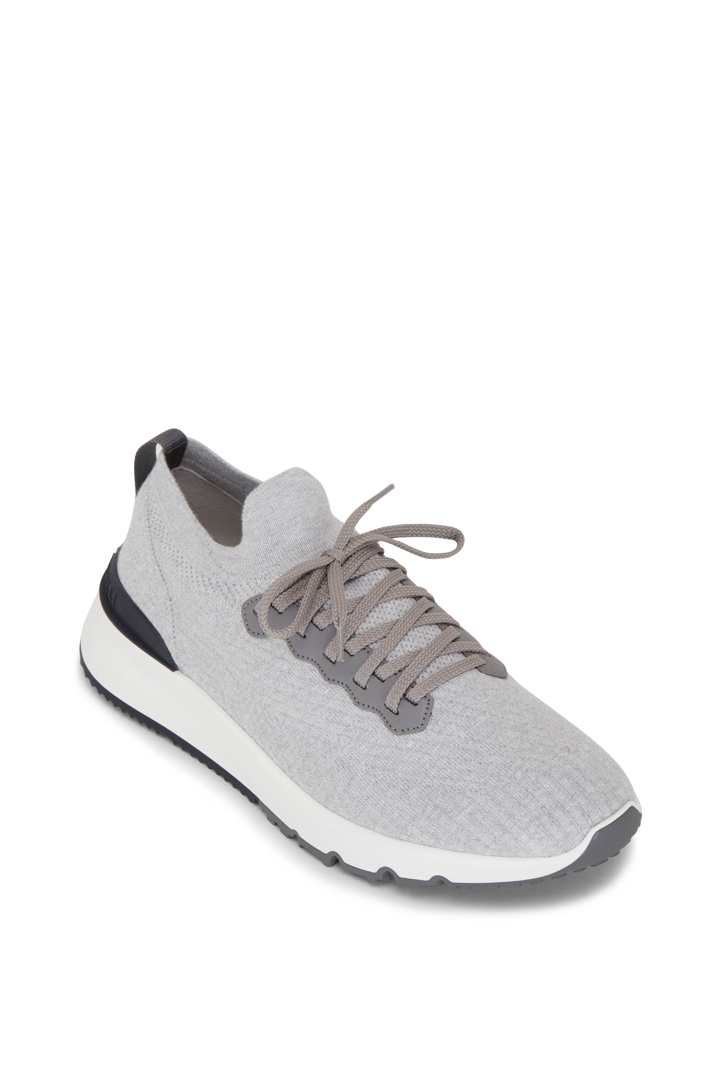 スニーカー BRUNELLO CUCINELLI GREY/SAGE GREEN SNEAKERS IN SUEDE Brunello Cucinelli Grey/Sage Green Sneakers in Suede