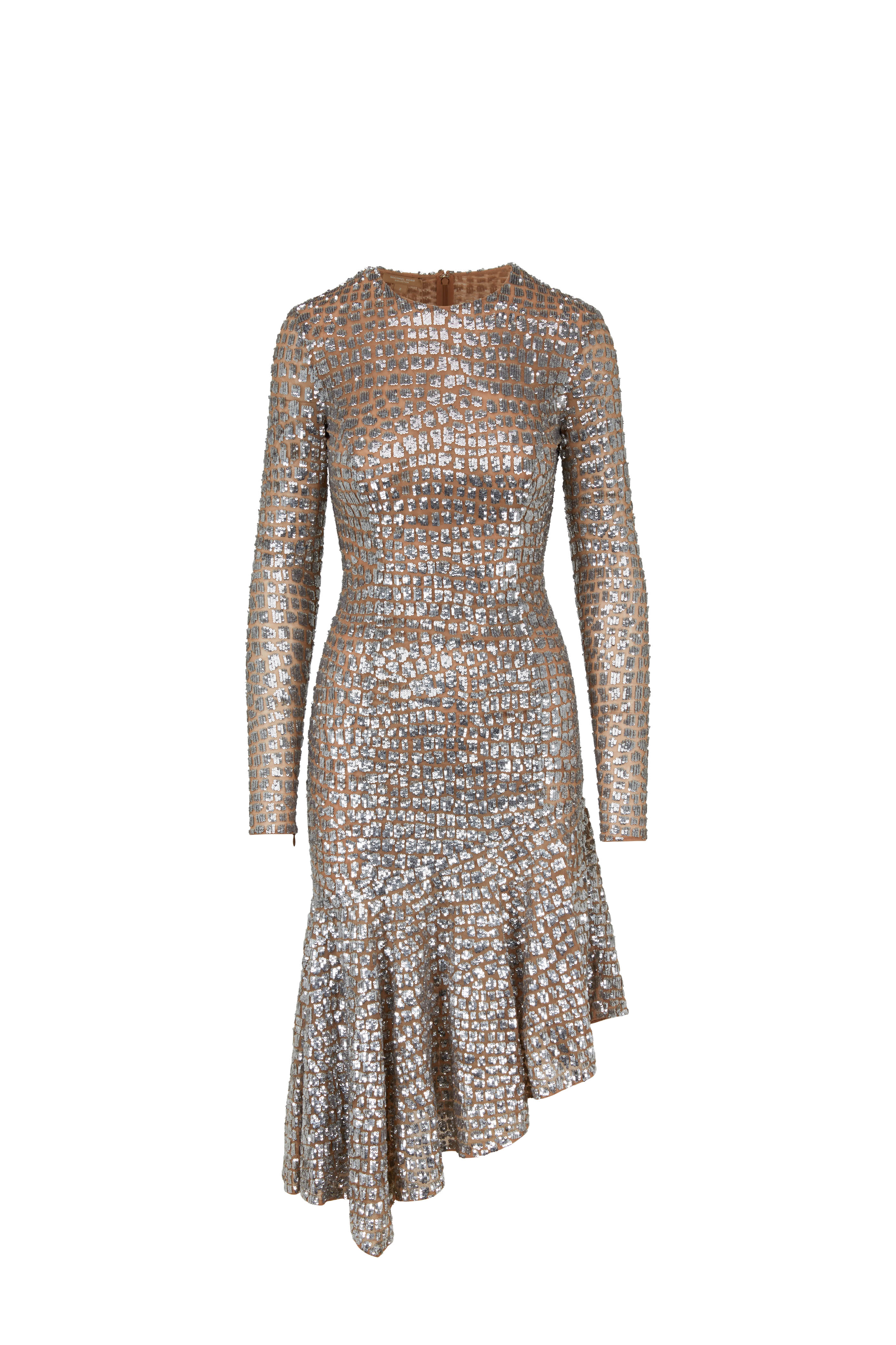 MICHAEL KORS メタリック MKテープ LS ドレス　キラキラ　ラメ MICHAEL KORS（マイケルコース）の「メタリック MKテープ LS