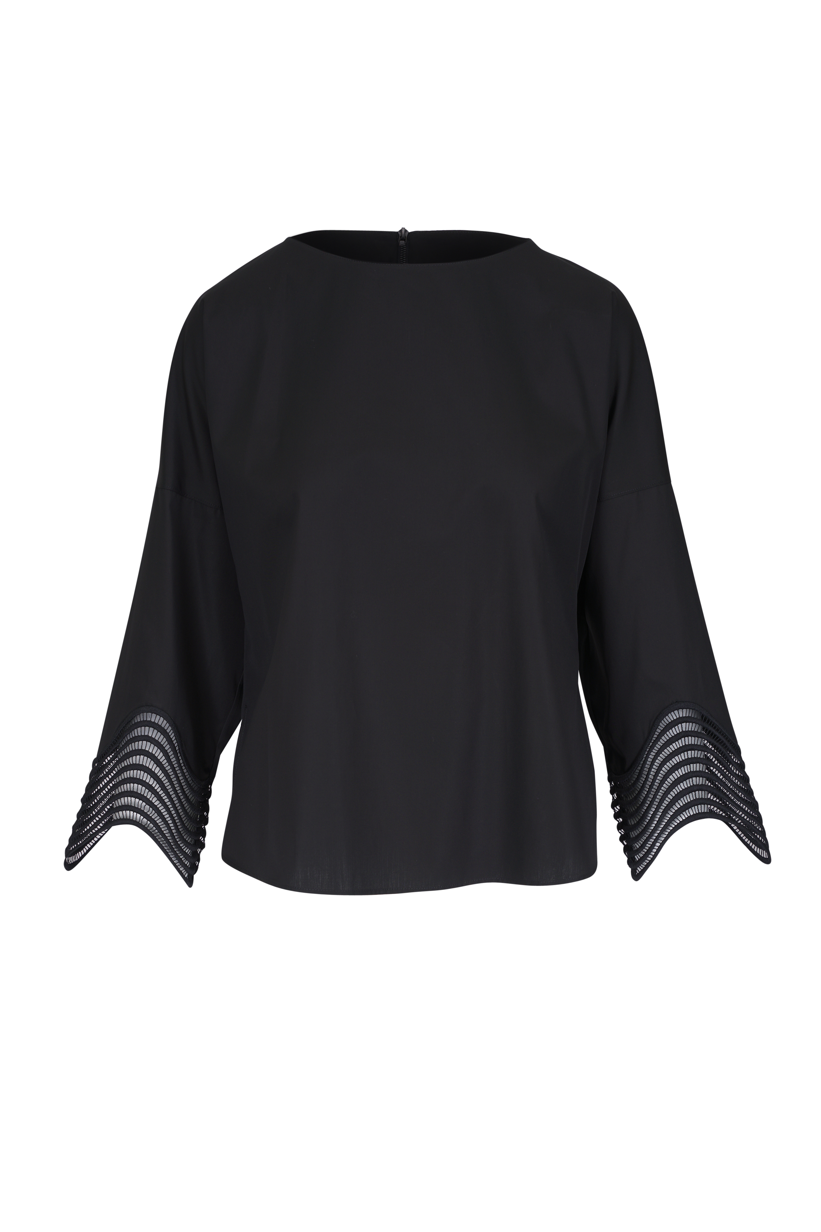 即日発送ブラックKitty frill blouse andmary ANDMARY】Kitty frill blouse