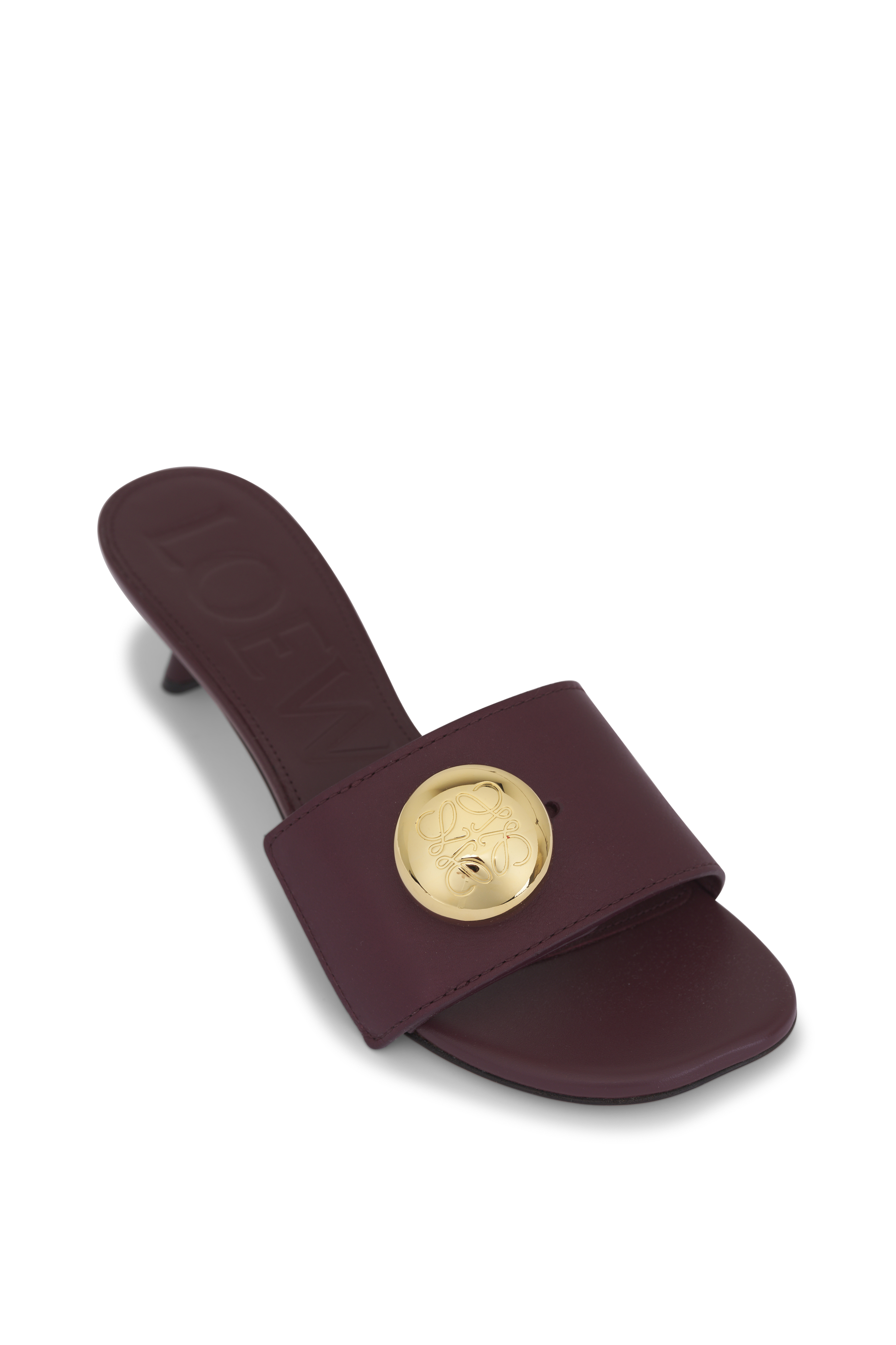 さりげなさ♪◇アナグラム バックル Sandal◇LOEWE Loewe - Petal Anagram Camel Leather Sandal, 45mm