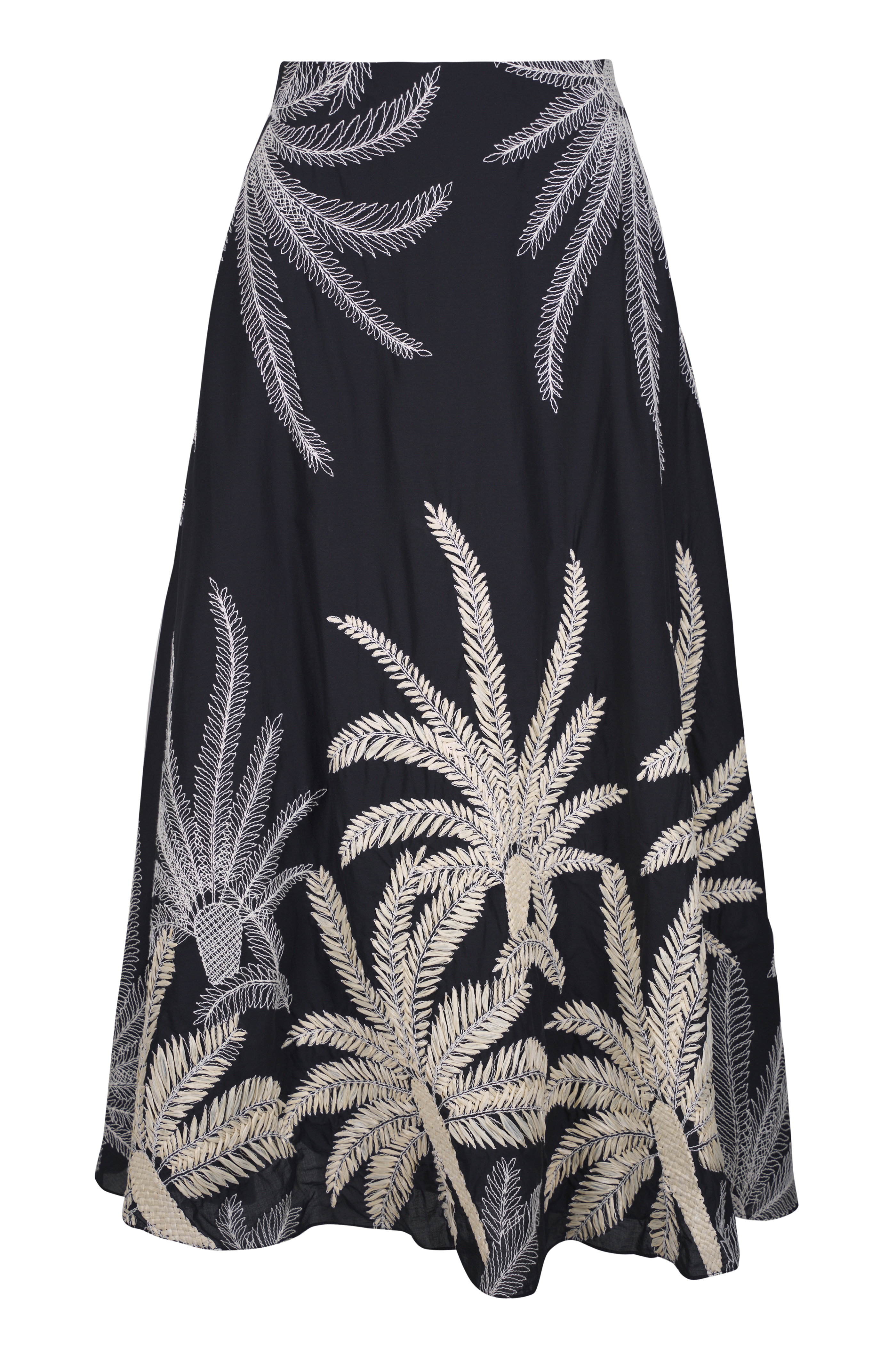 Zimmermann - Cream & Black Matchmaker Striped Knit Skirt