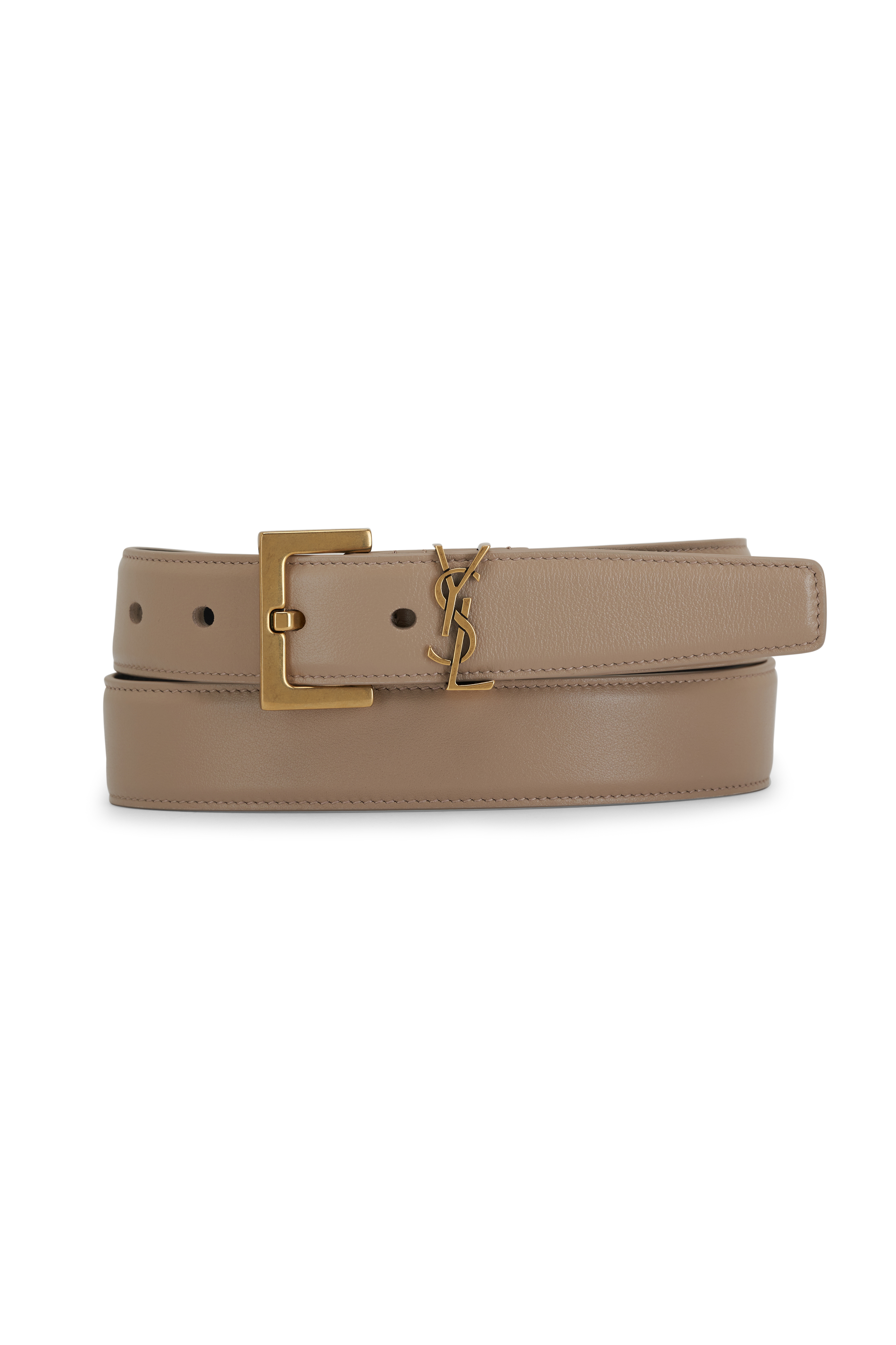 Valentino Garavani - VLogo Brown Suede & Leather Logo