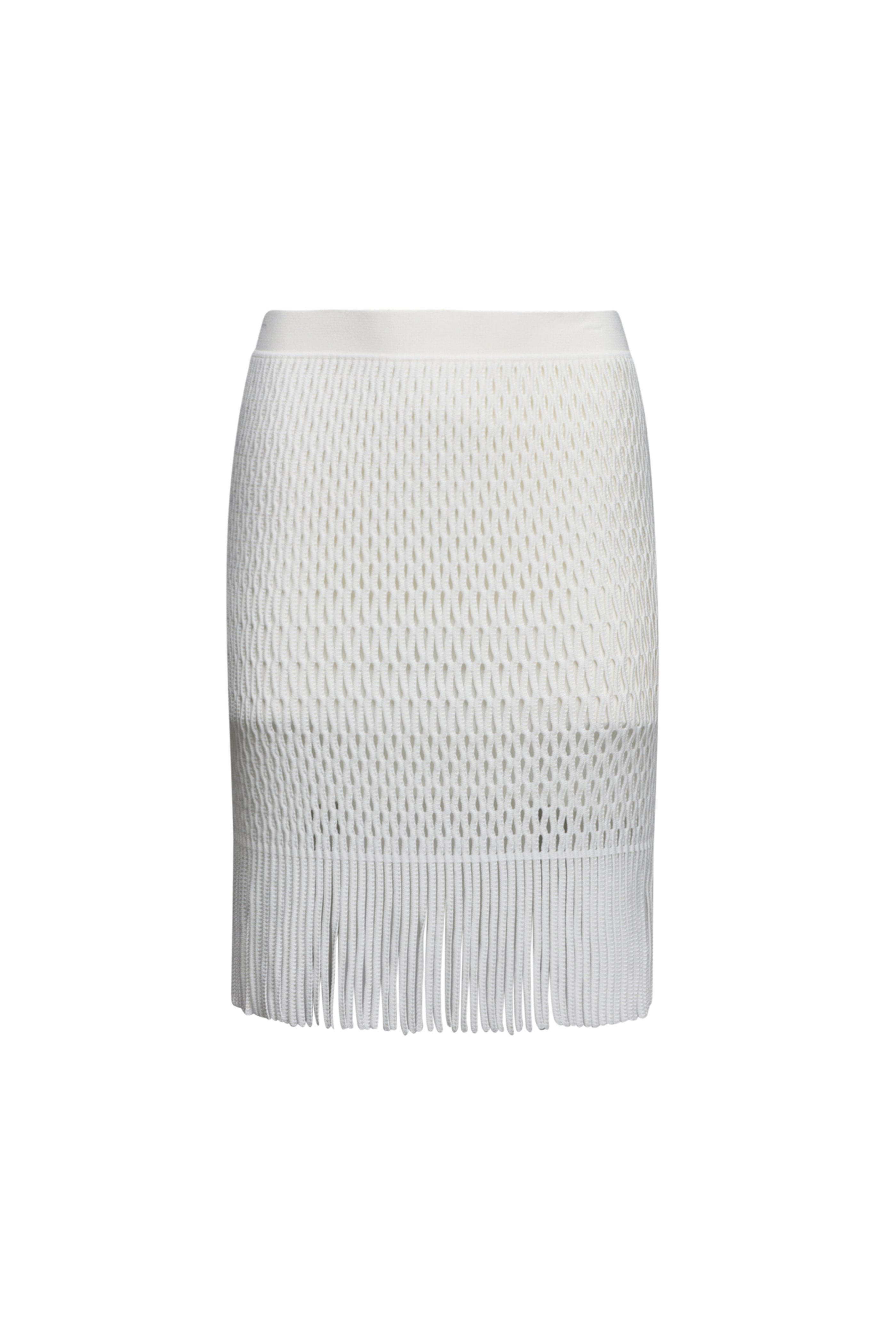 R13 - Nollie White Distressed Denim Skirt | Mitchell Stores