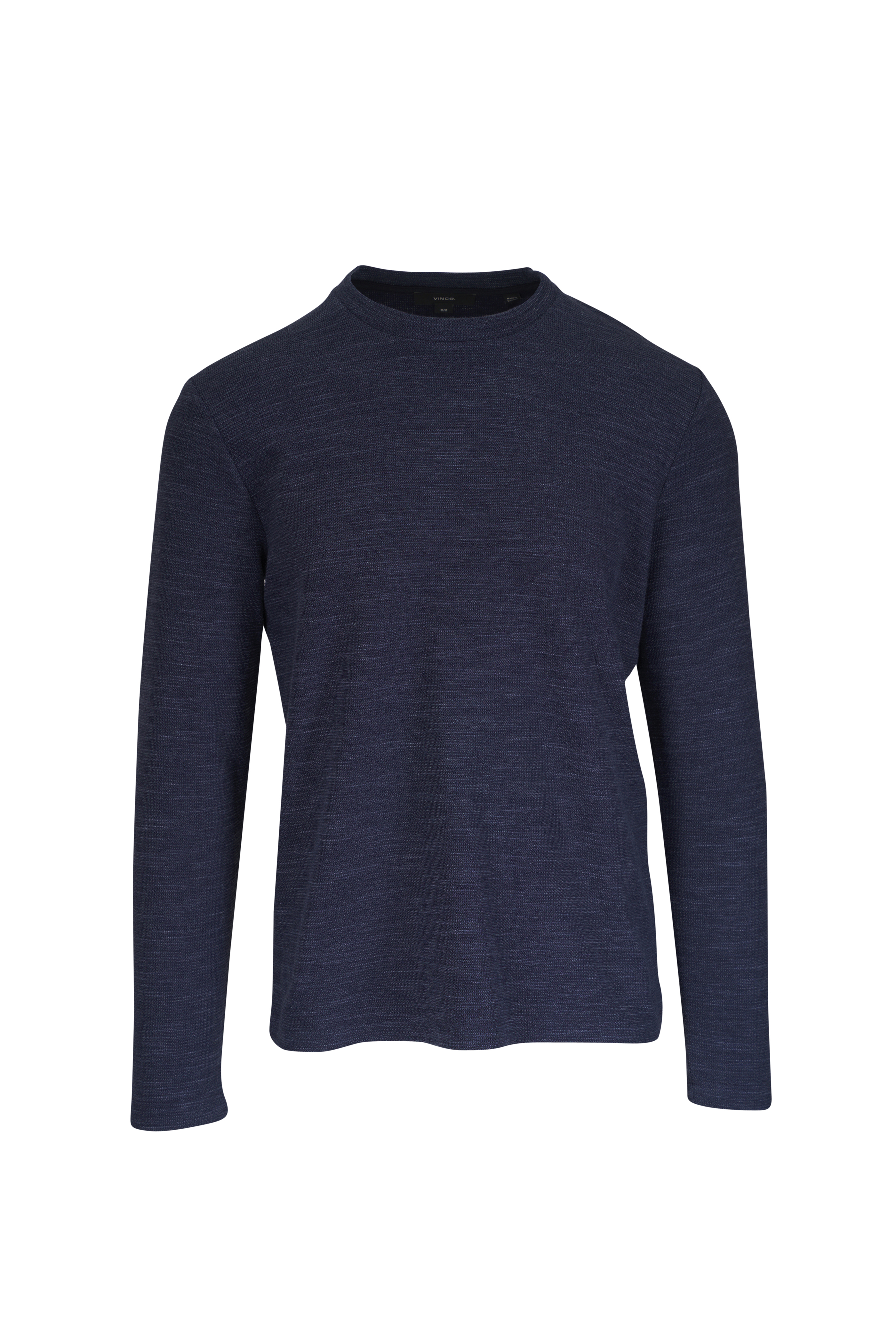 Vince - Purple Jacquard Wool, Cotton & Cashmere Sweater