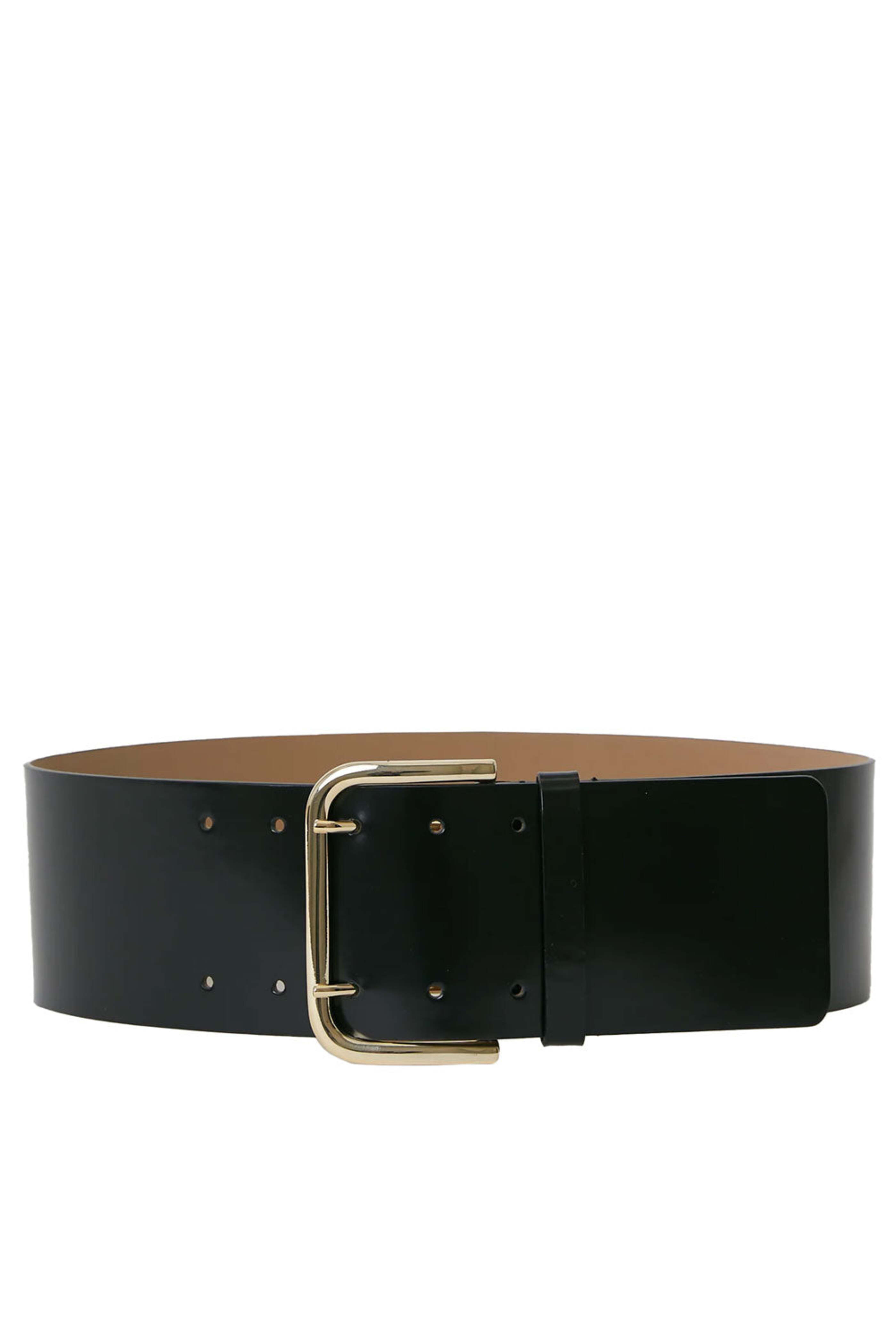 Khaite - Bambi Black & Gold Belt | Mitchell Stores