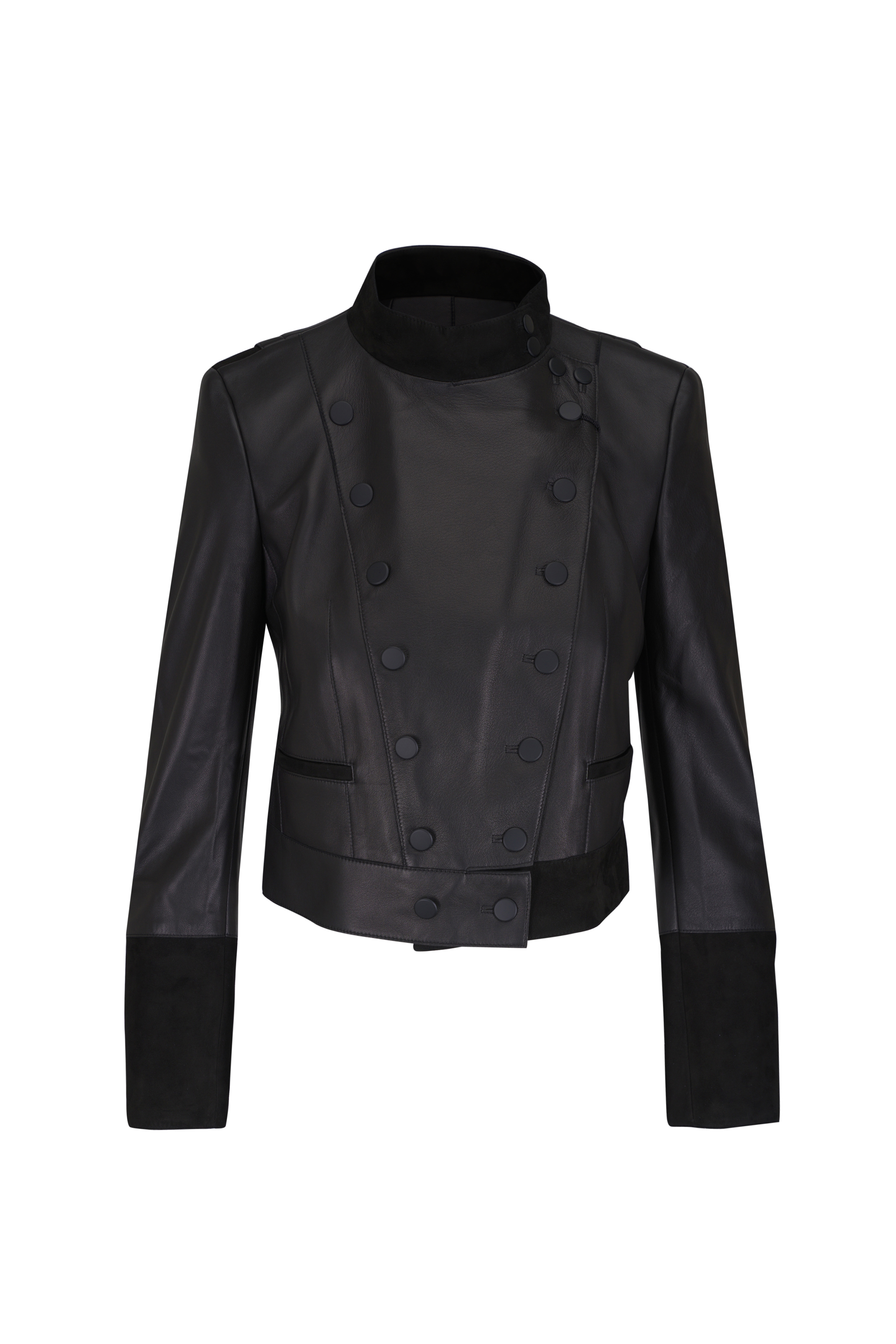 【関税込み】KHAITE ブラック Morsson レザージャケット Khaite - Morsson Black Leather Jacket | Mitchell Stores