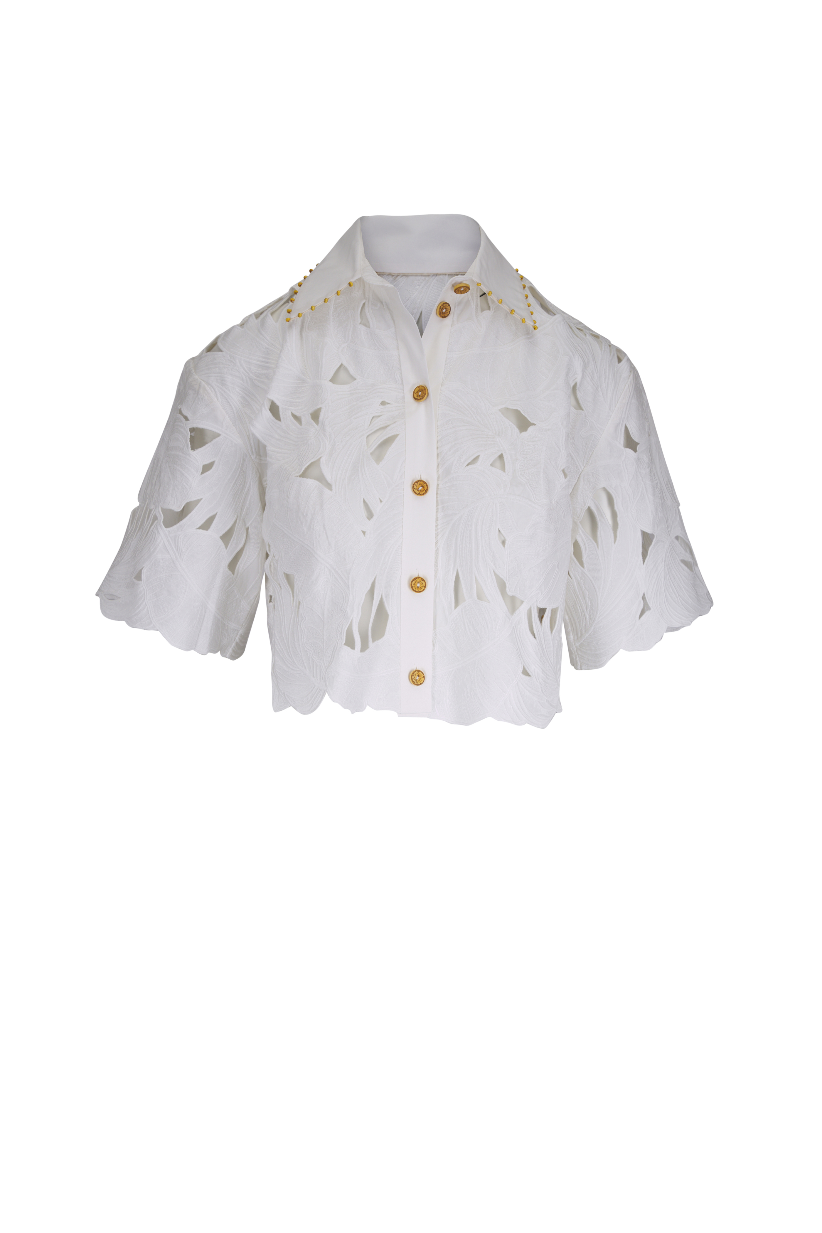 Dolce & Gabbana - Purple & White Wisteria Print Crop Top