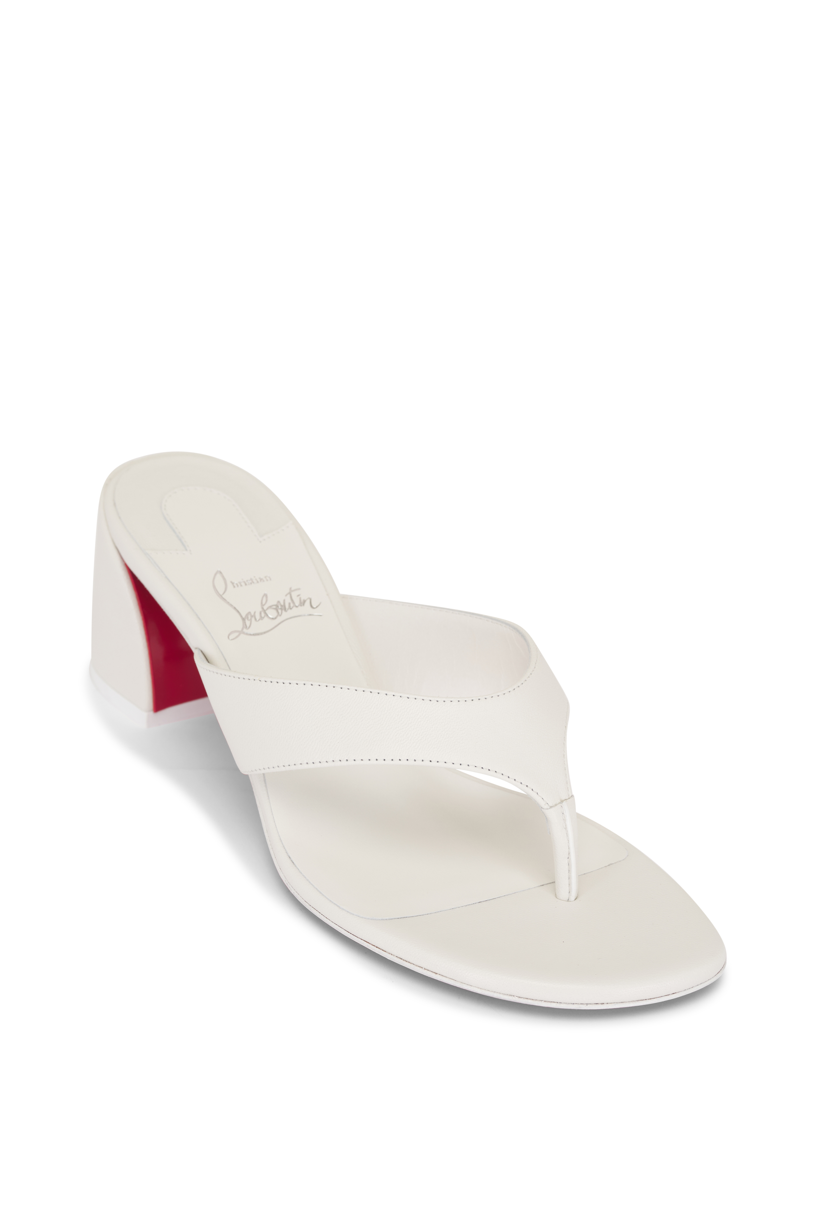 Christian Louboutin - Loubiflip White Multi Flip Flop