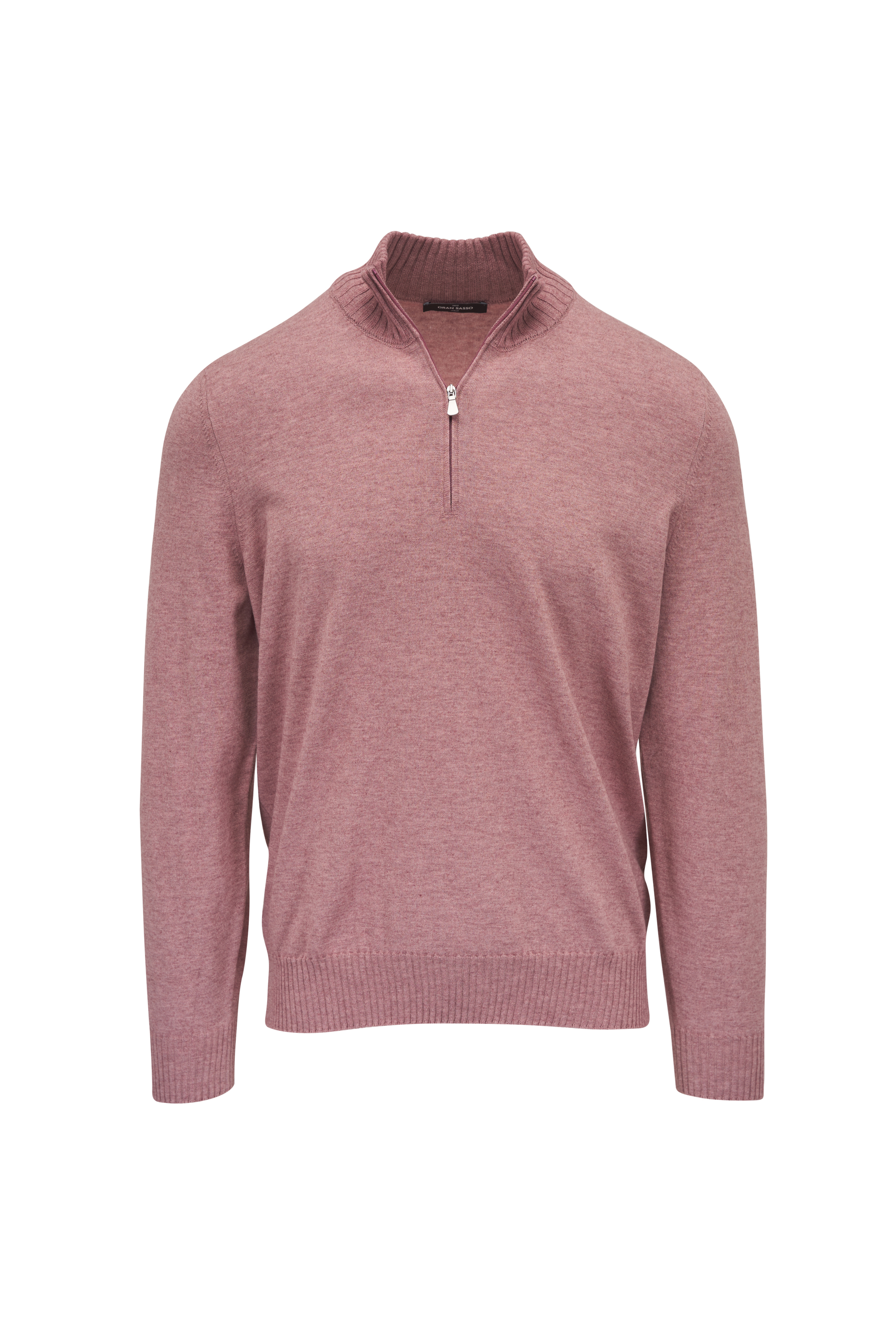 Gran Sasso - Light Blue Quarter Zip Pullover | Mitchell Stores