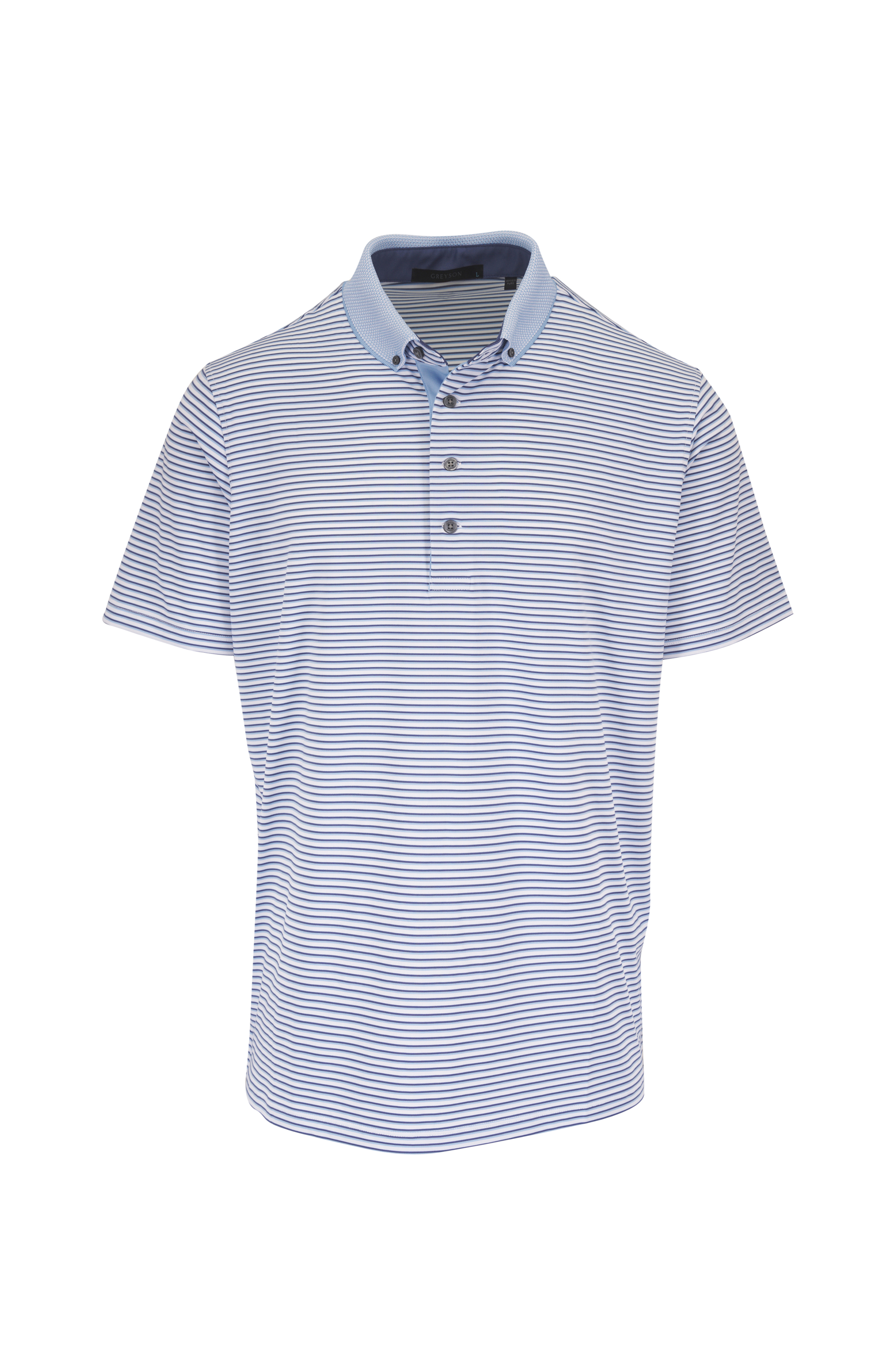 Greyson - Ponderous Wolf Blue Polo | Mitchell Stores