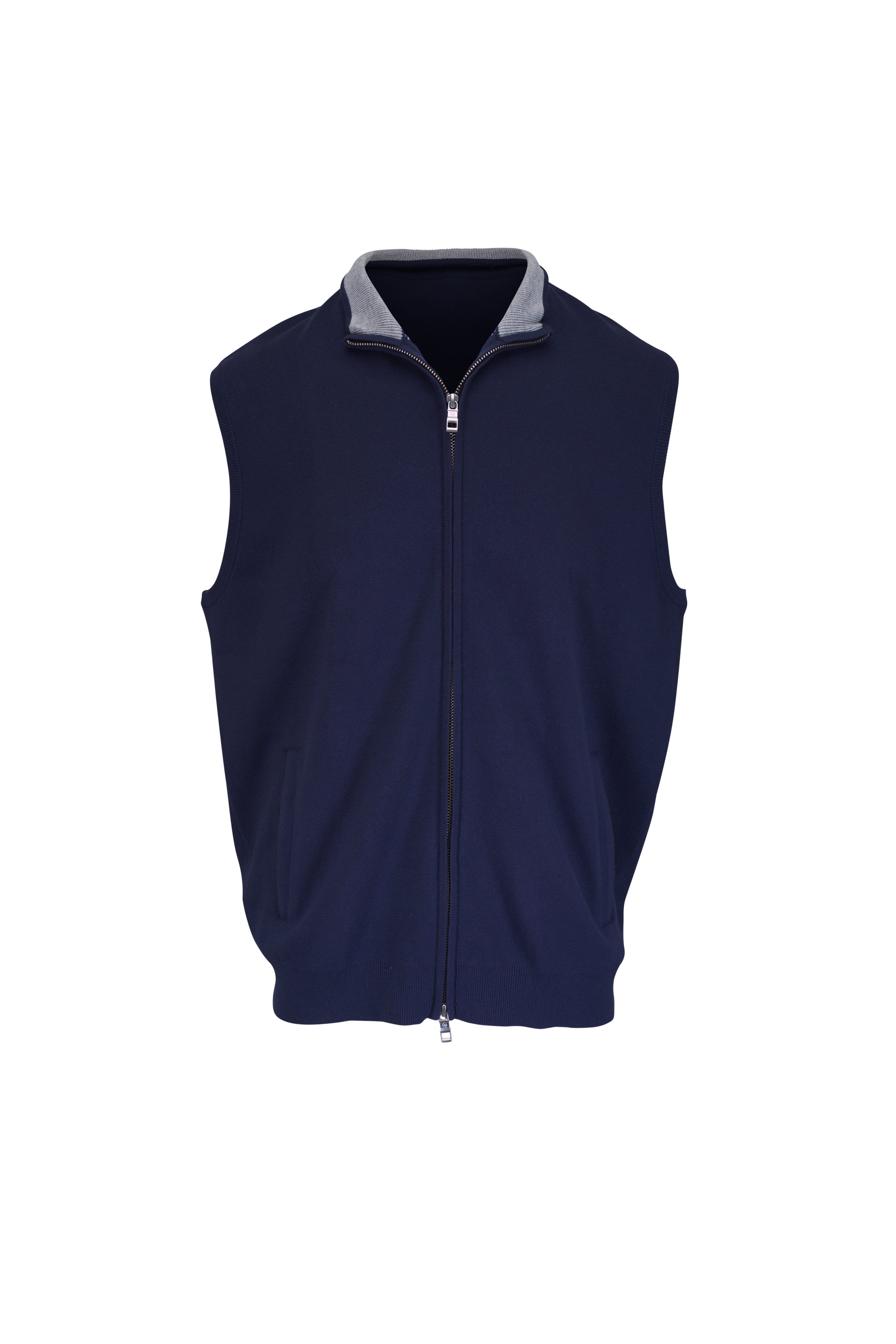 メンズ VEST WOOL NECK HAVY RLX 新品未使用 ベストM Stores Mitchell | Vest Neck Mock Wool Navy - Lauren Ralph RLX メンズウェア