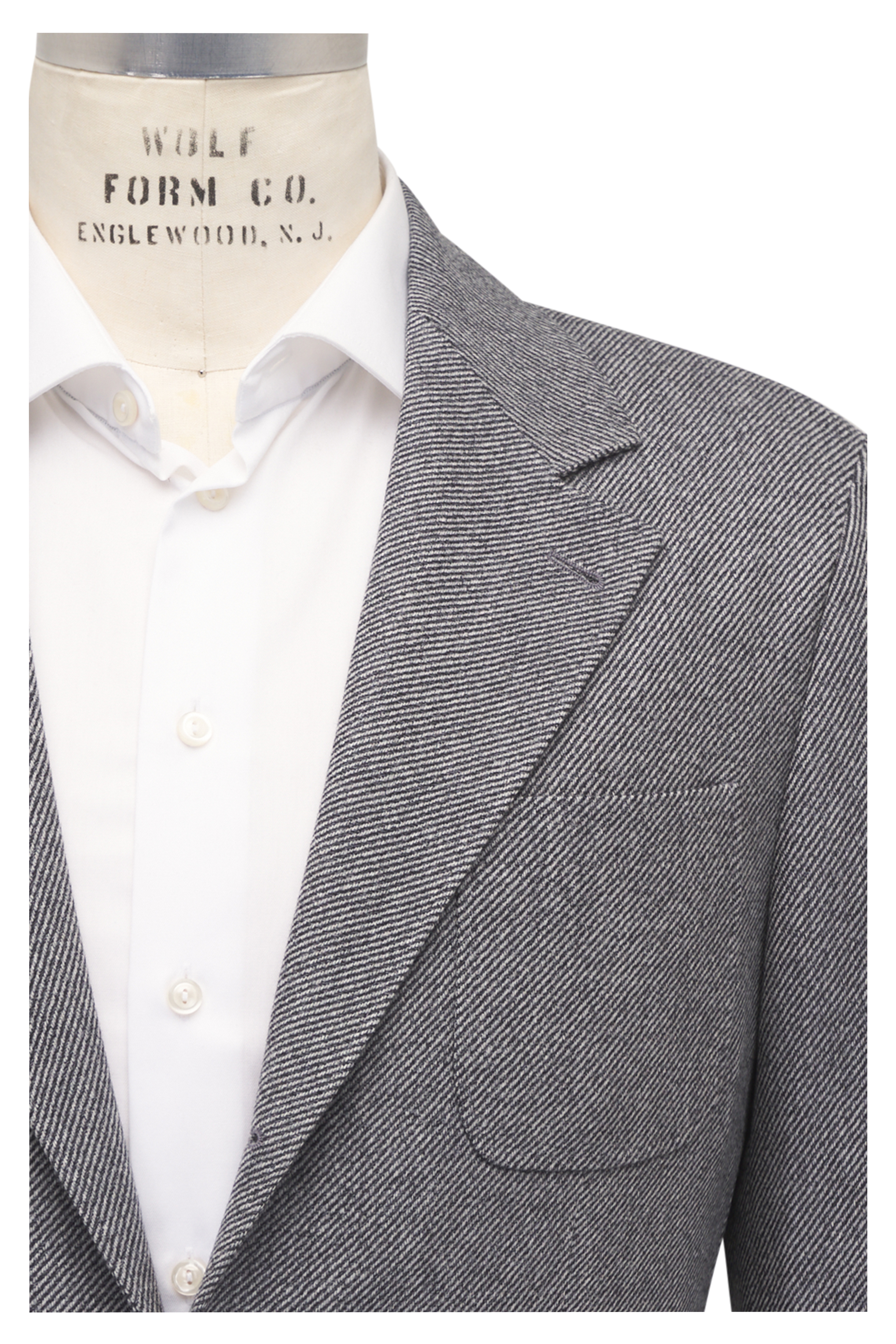 Brunello Cucinelli - Herringbone Light Gray Sportcoat