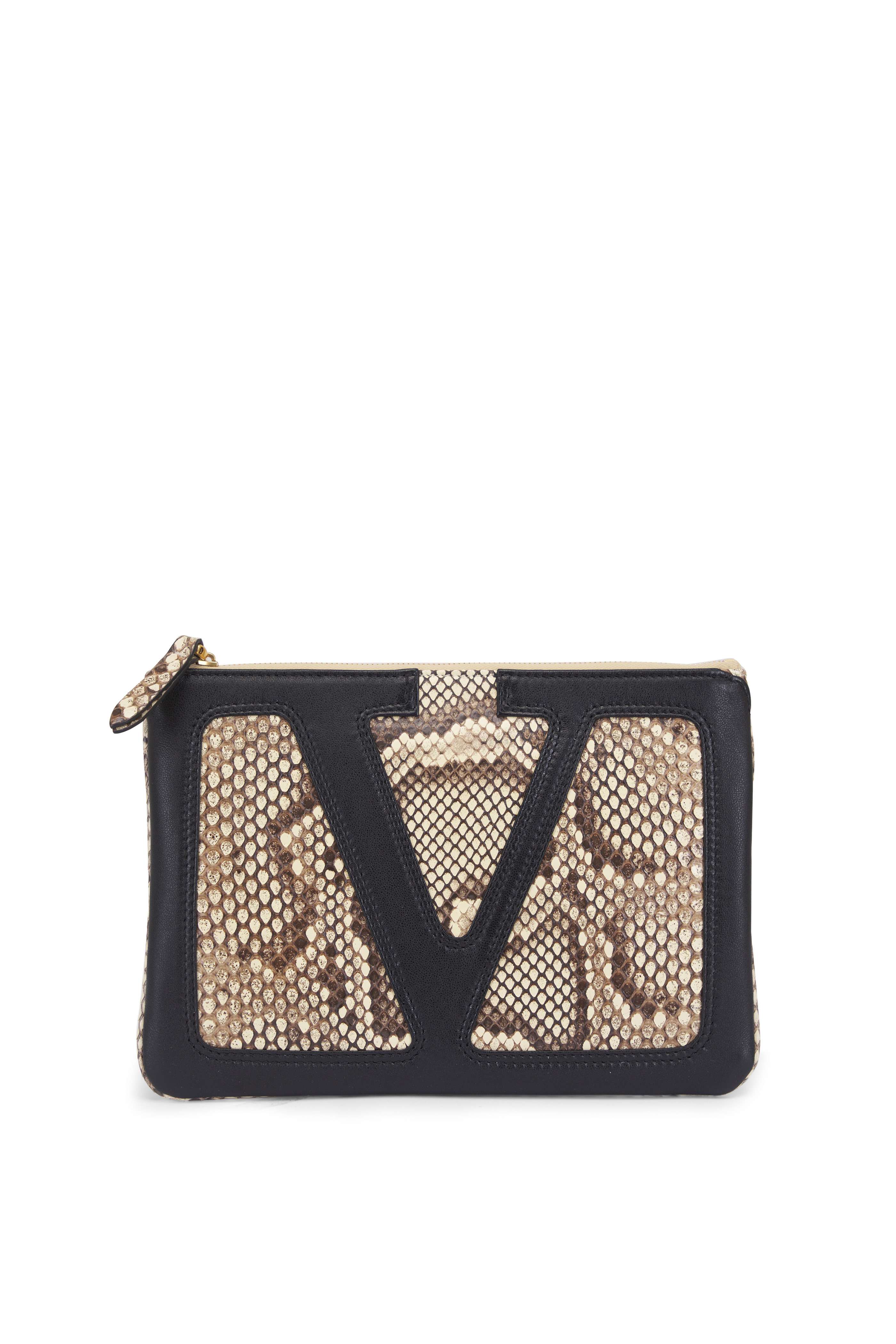 Valentino Garavani - Rockstud Navy Blue Leather Clutch
