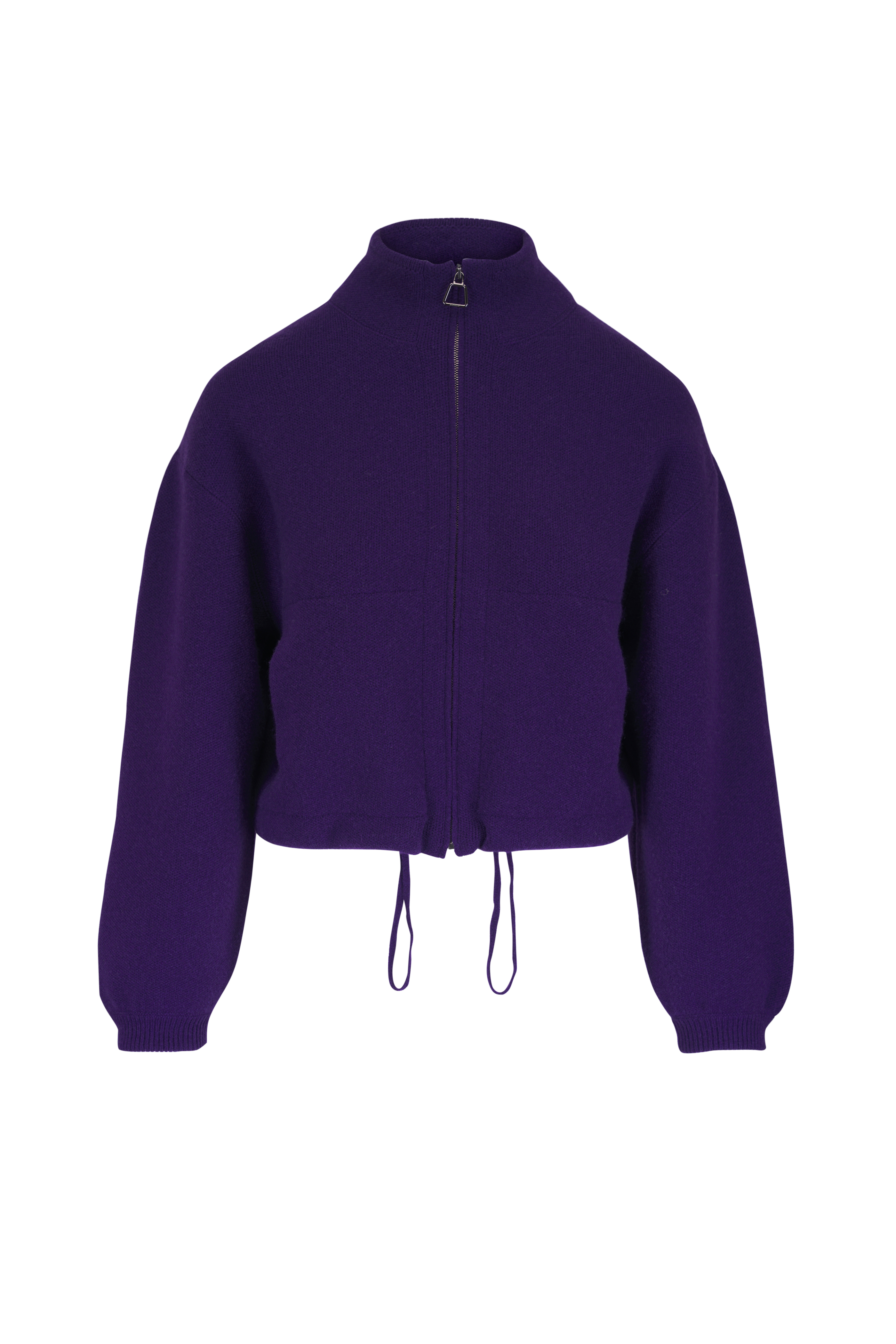 Akris - Twilight Cashmere Pique Front Zip Cardigan
