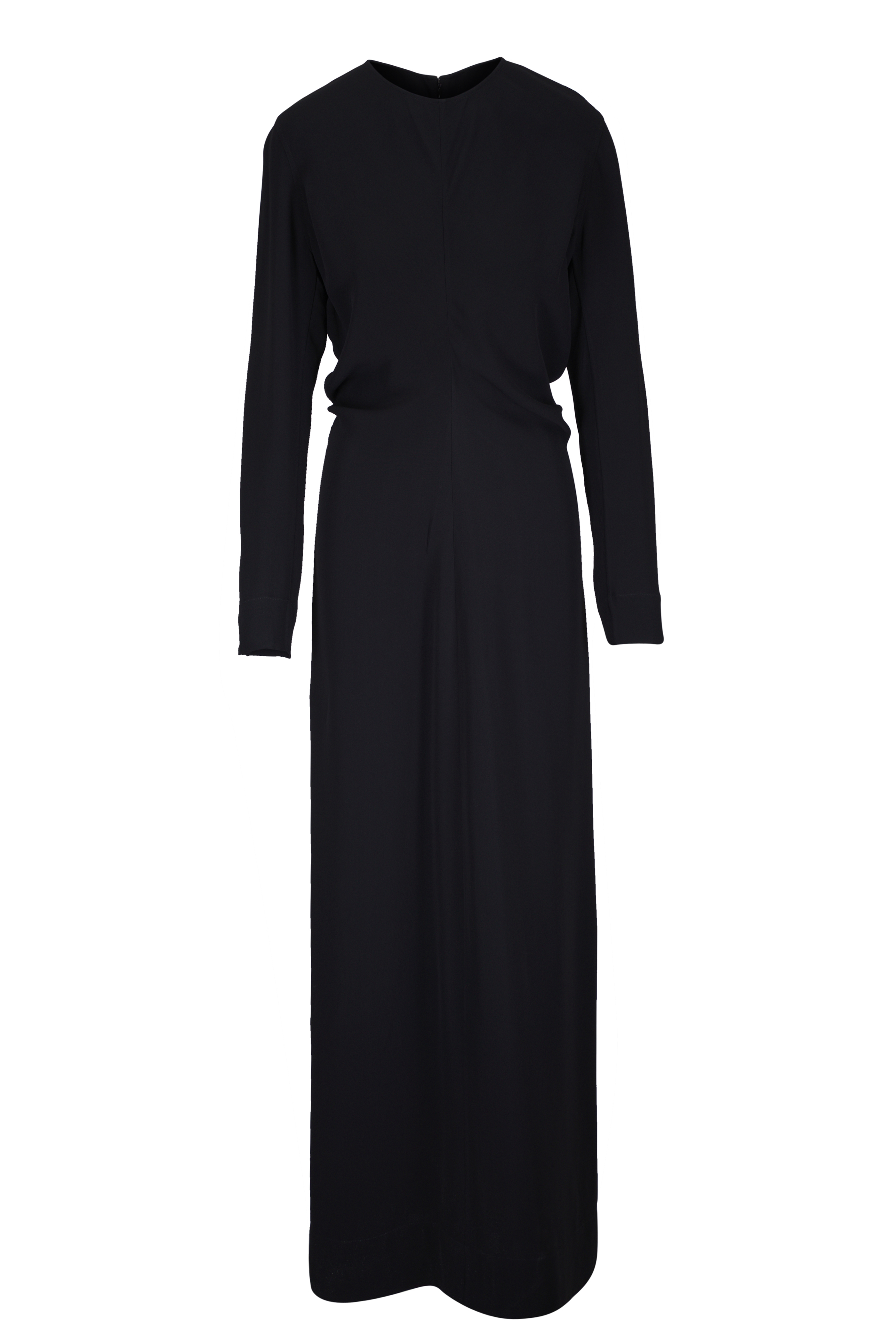 Patbo - Black Single Shoulder Beaded Floral Midi Dress