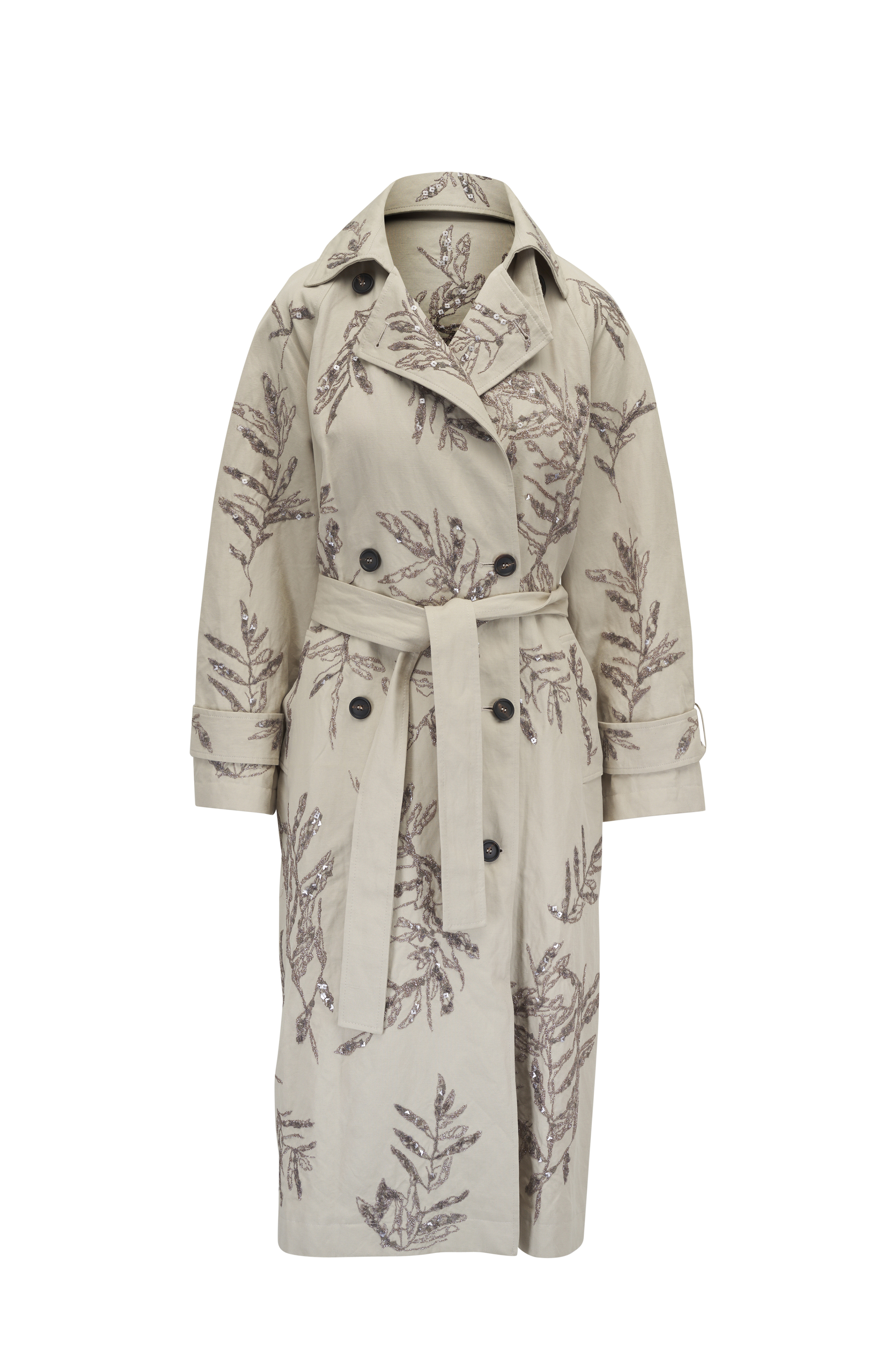 Brunello Cucinelli - Lead Cashmere Asymetric Zip Overcoat