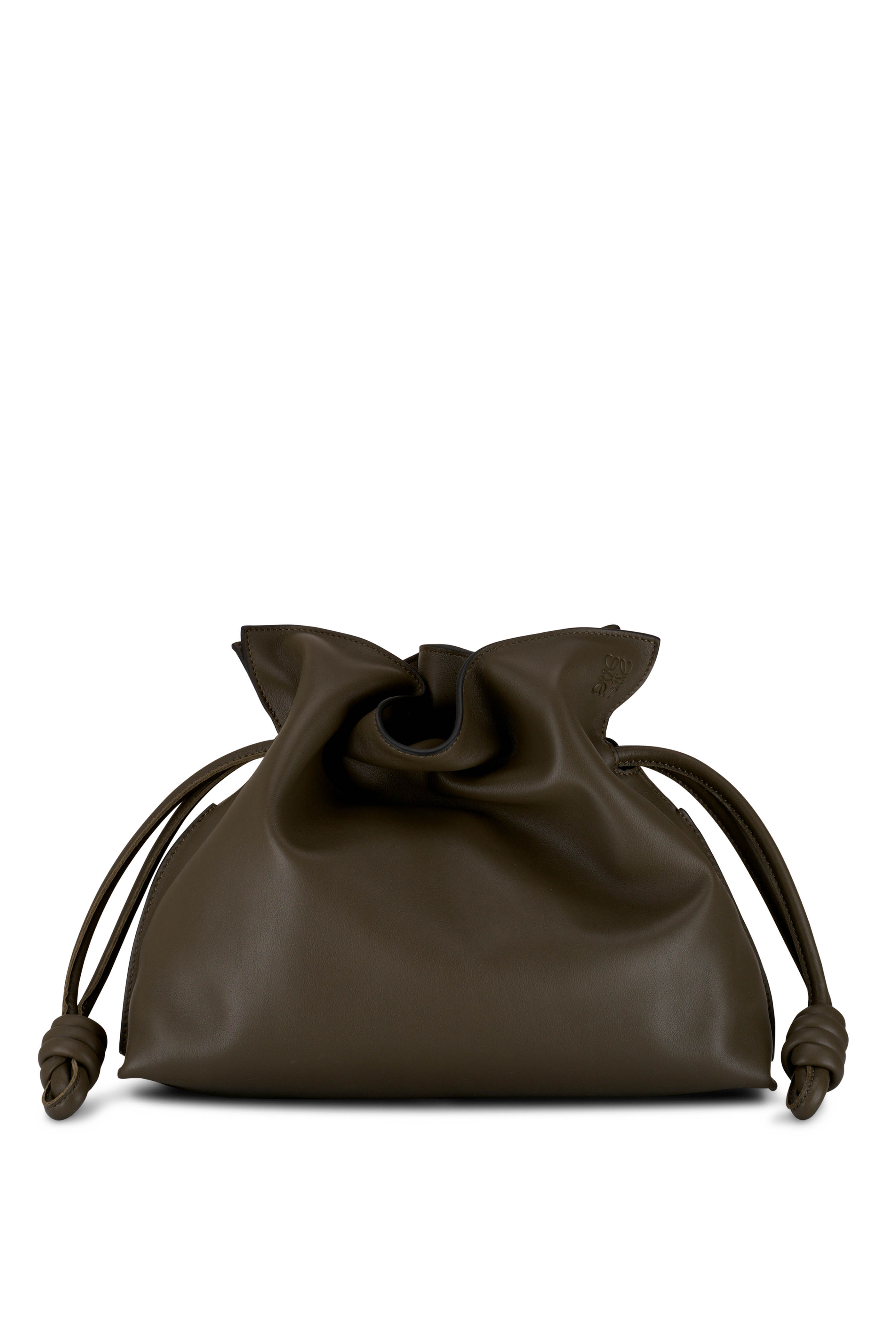 Loewe Luxury Goya Accordion clutch in silk calfskin - ShopStyle