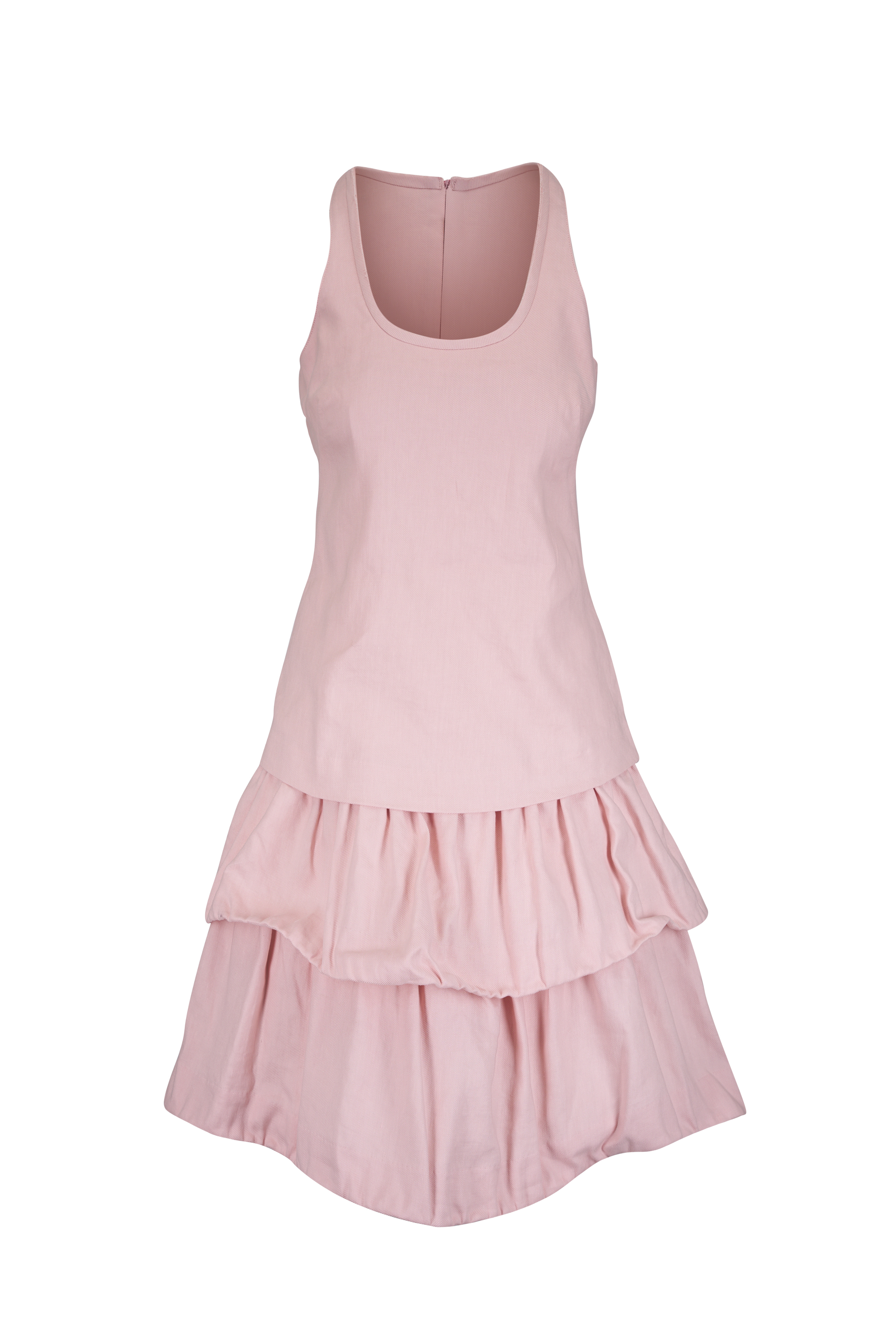 Scanlan Theodore - Powder Crepe Knit Bodycon Midi Dress Scanlan Theodore - Powder Crepe Knit Bodycon Midi Dress