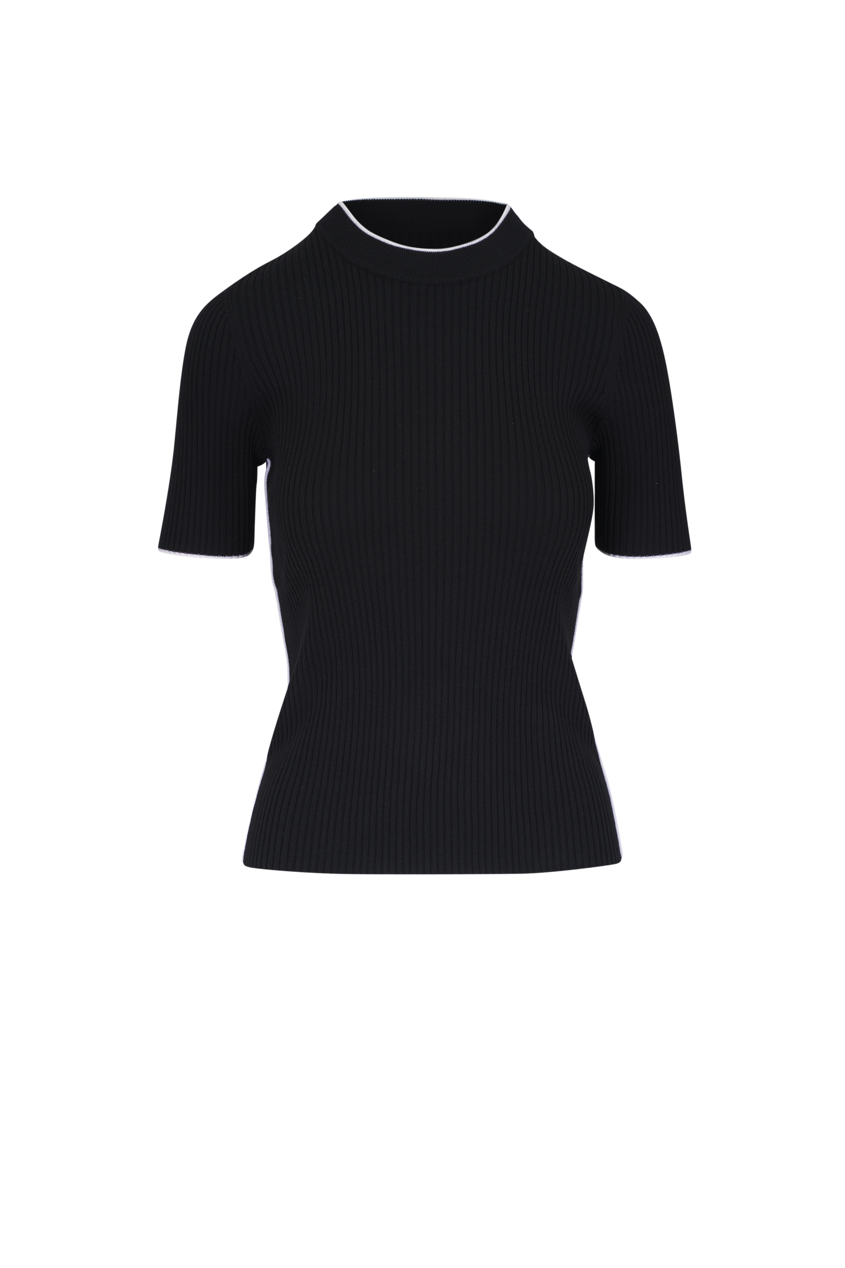 Akris Punto - Cream & Black Striped Wool & Cashmere Sweater
