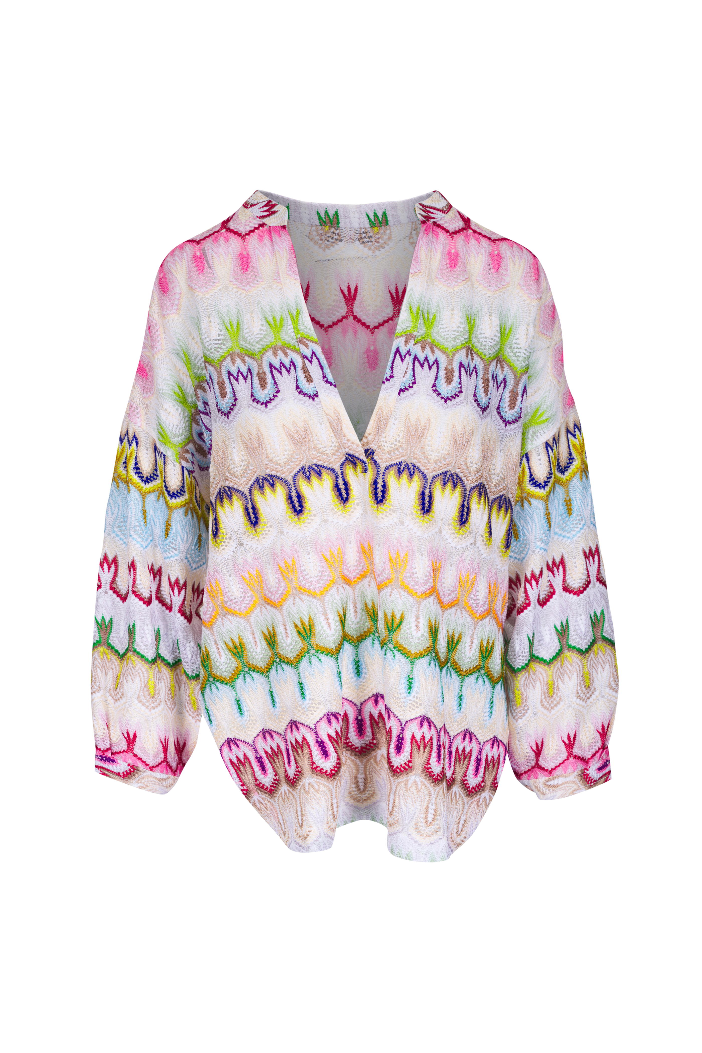 EMILIO PUCCI フラワーパターン 長袖トップス EMILIO PUCCI フラワーパターン 長袖トップス