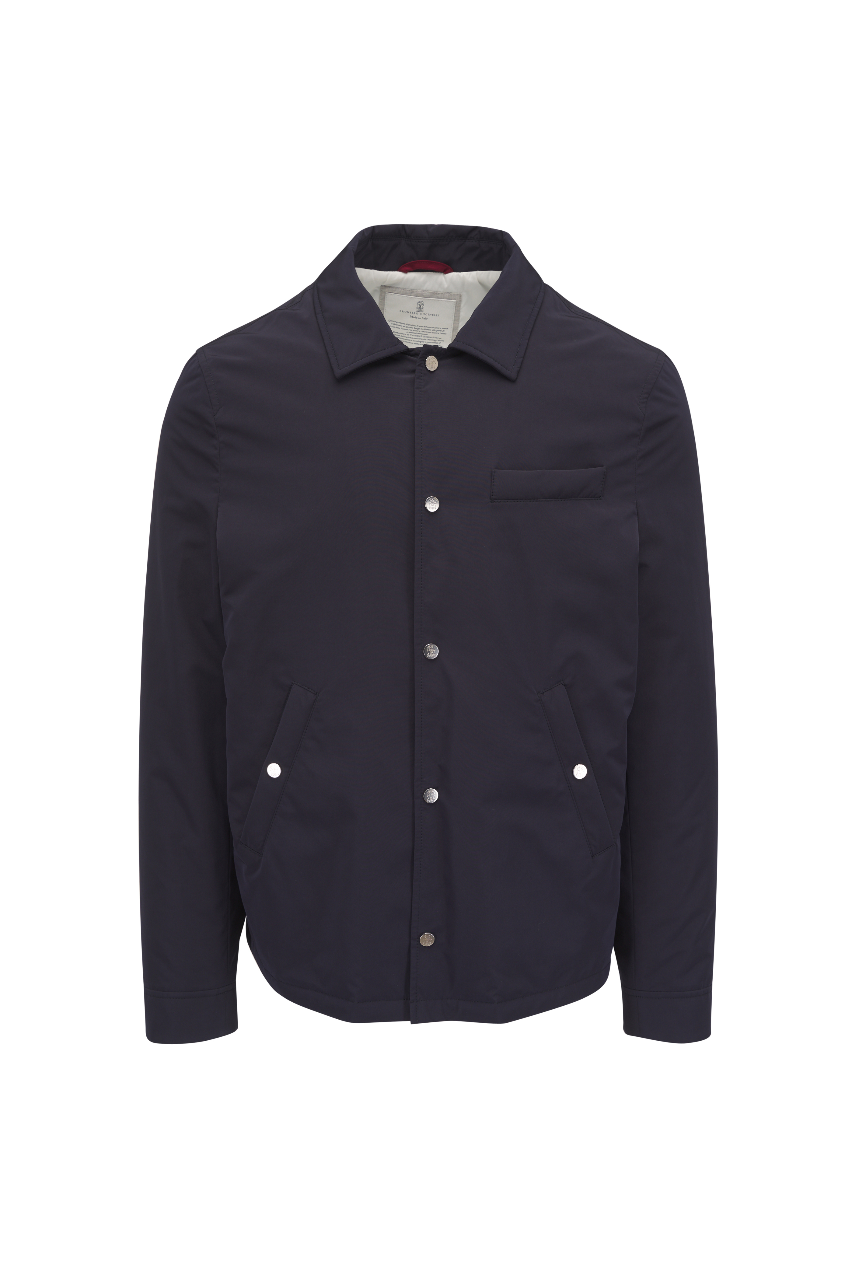 Brunello Cucinelli - Navy Nylon Shirt Jacket | Mitchell Stores