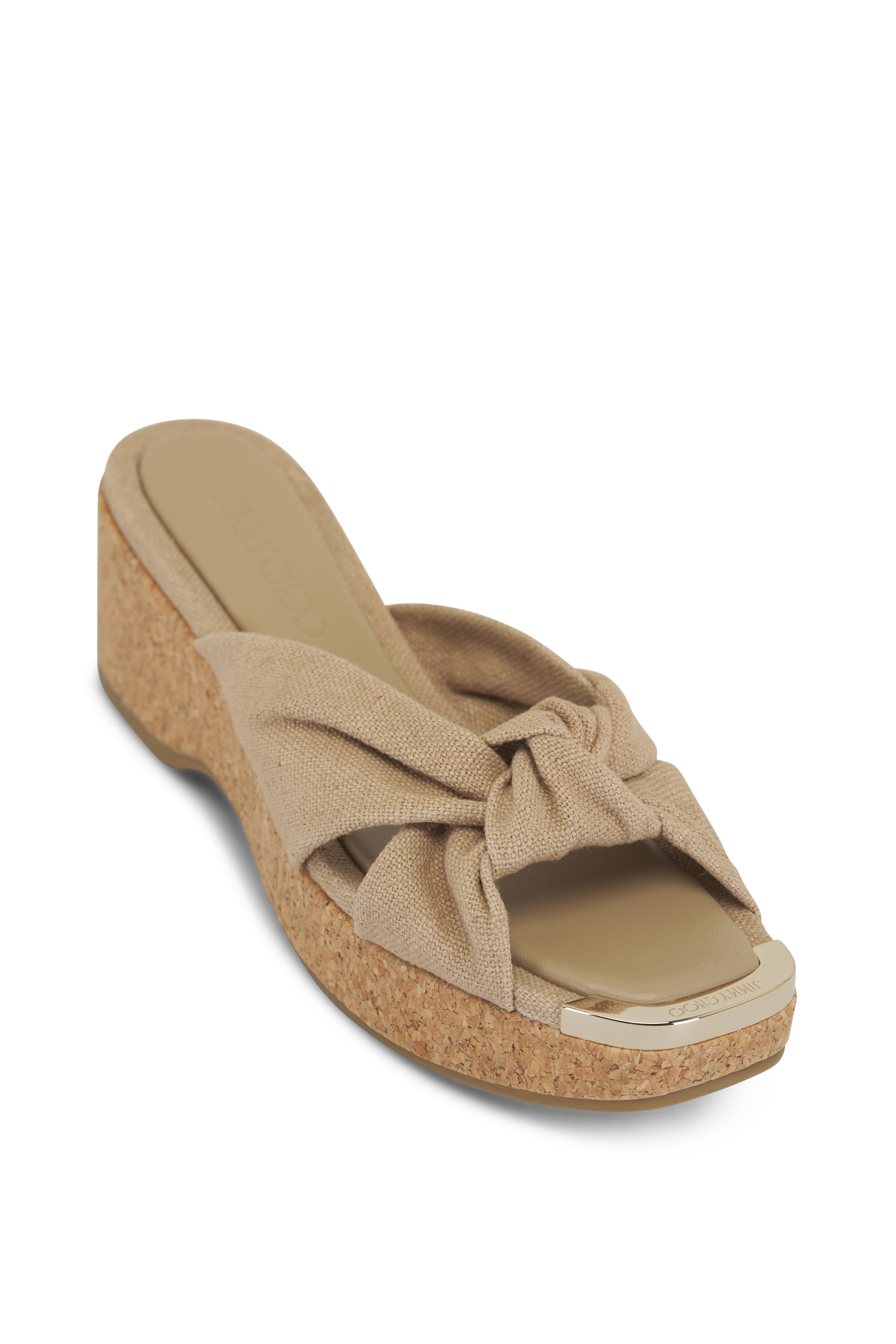 Jimmy Choo - Dellena Ballet Pink Espadrille Wedge, 100mm Jimmy Choo - Dellena Ballet Pink Espadrille Wedge, 100mm