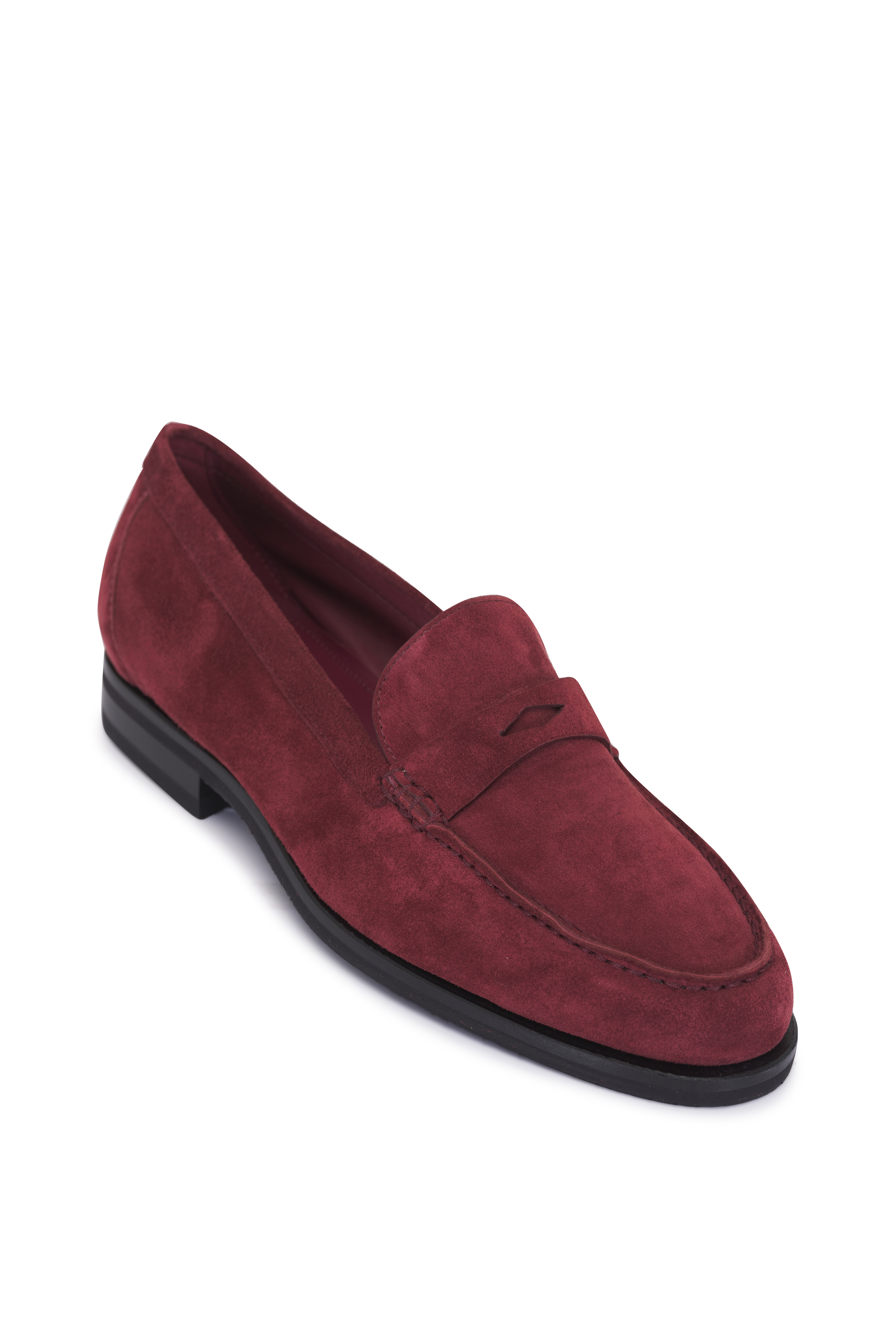 Prada - Porpora Fume Spazzolato Leather Logo Loafer, 50mm