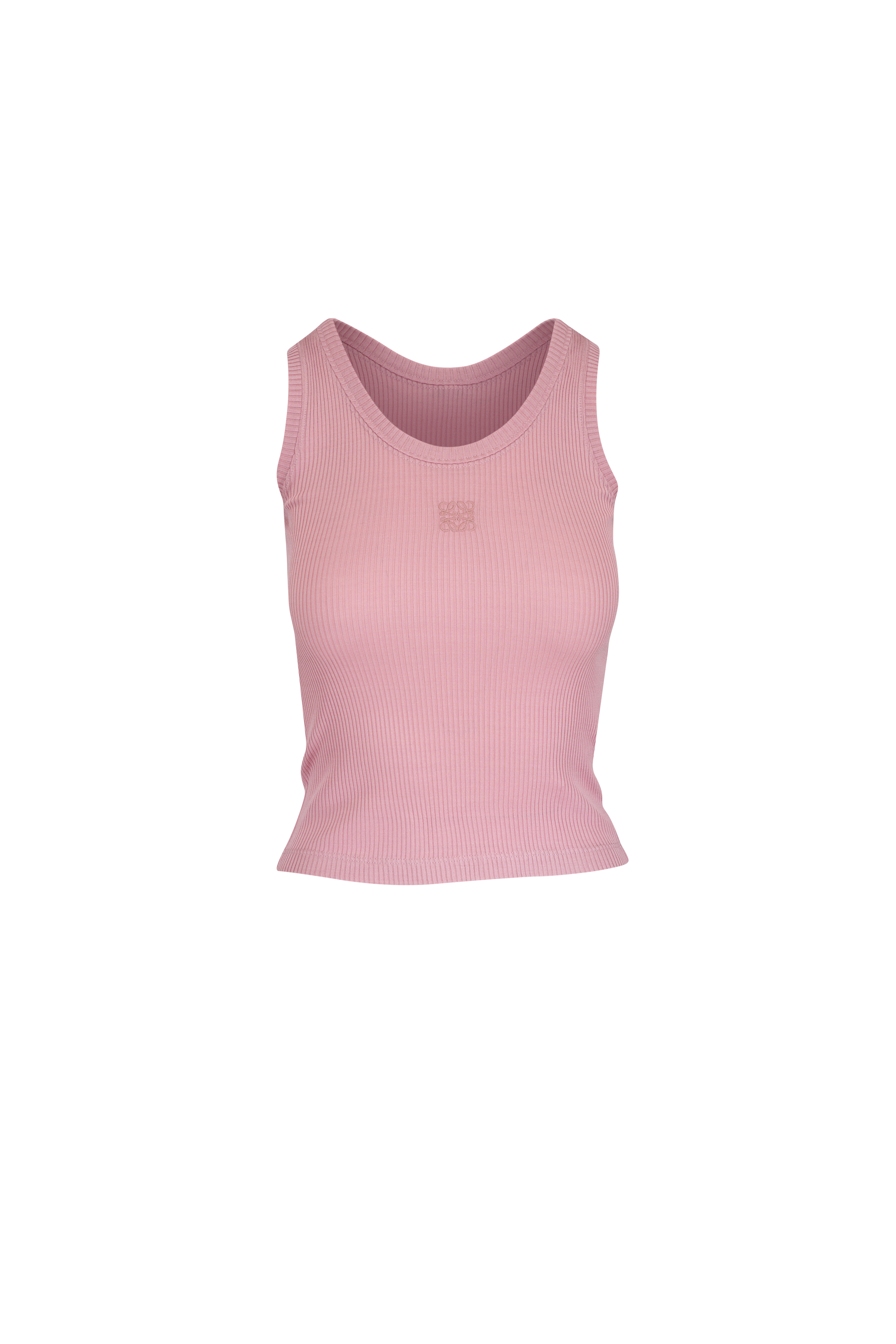 LOEWE トップス Loewe - Pink & Yellow Anagram Ribbed Halter Top | Mitchell