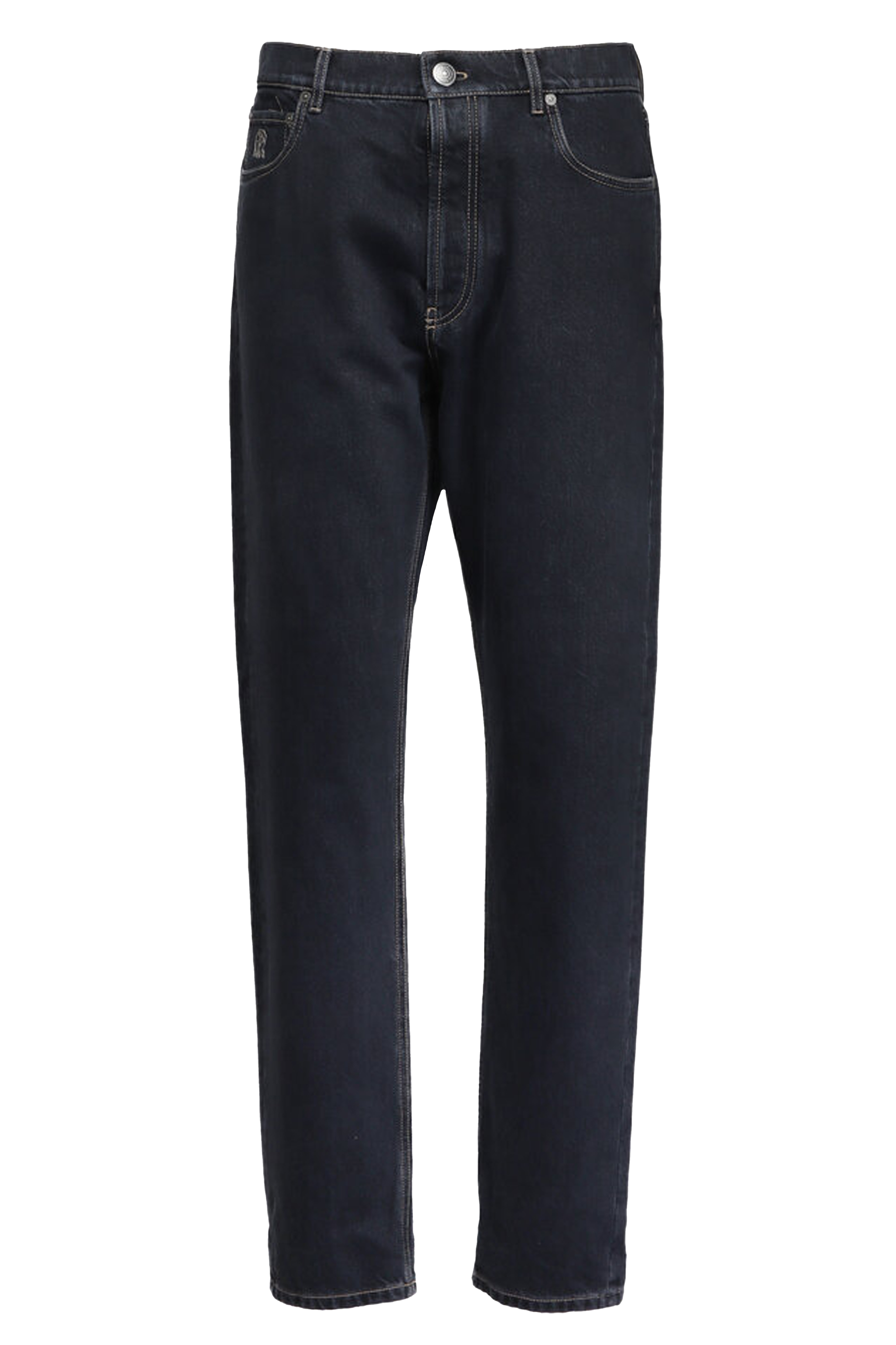 Brunello Cucinelli - Gray Acid Wash Leisure Fit Jean