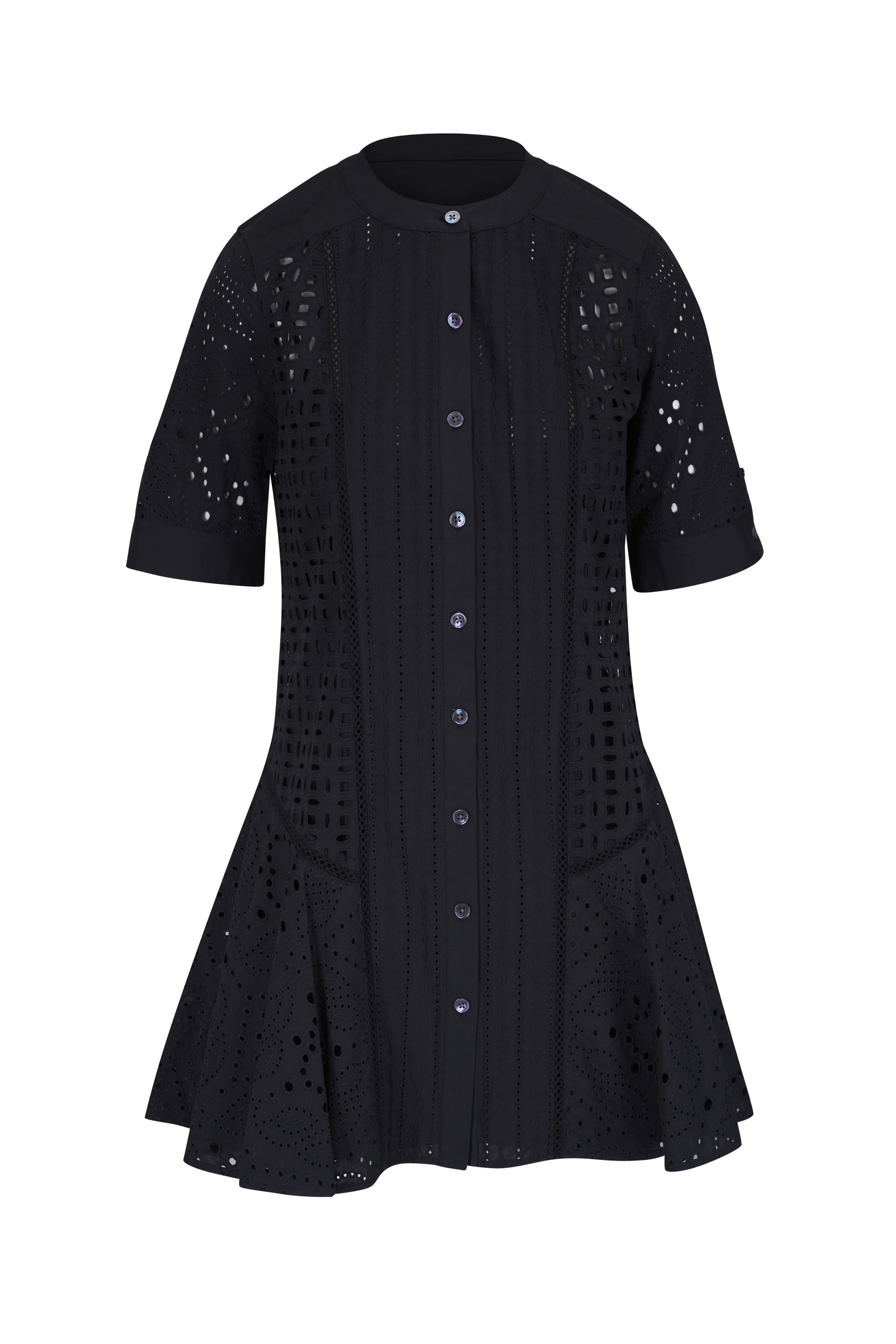 See by Chloé - Black Lace Mockneck Sleeveless Dress